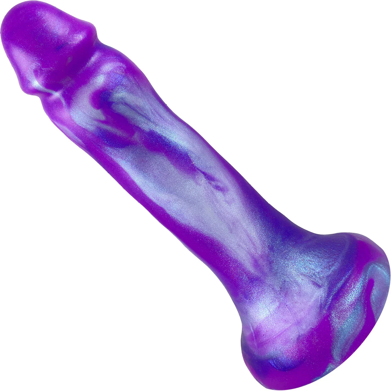 Pris Toys Comet 7" Dual Density Silicone Dildo - Amethyst - Image 2