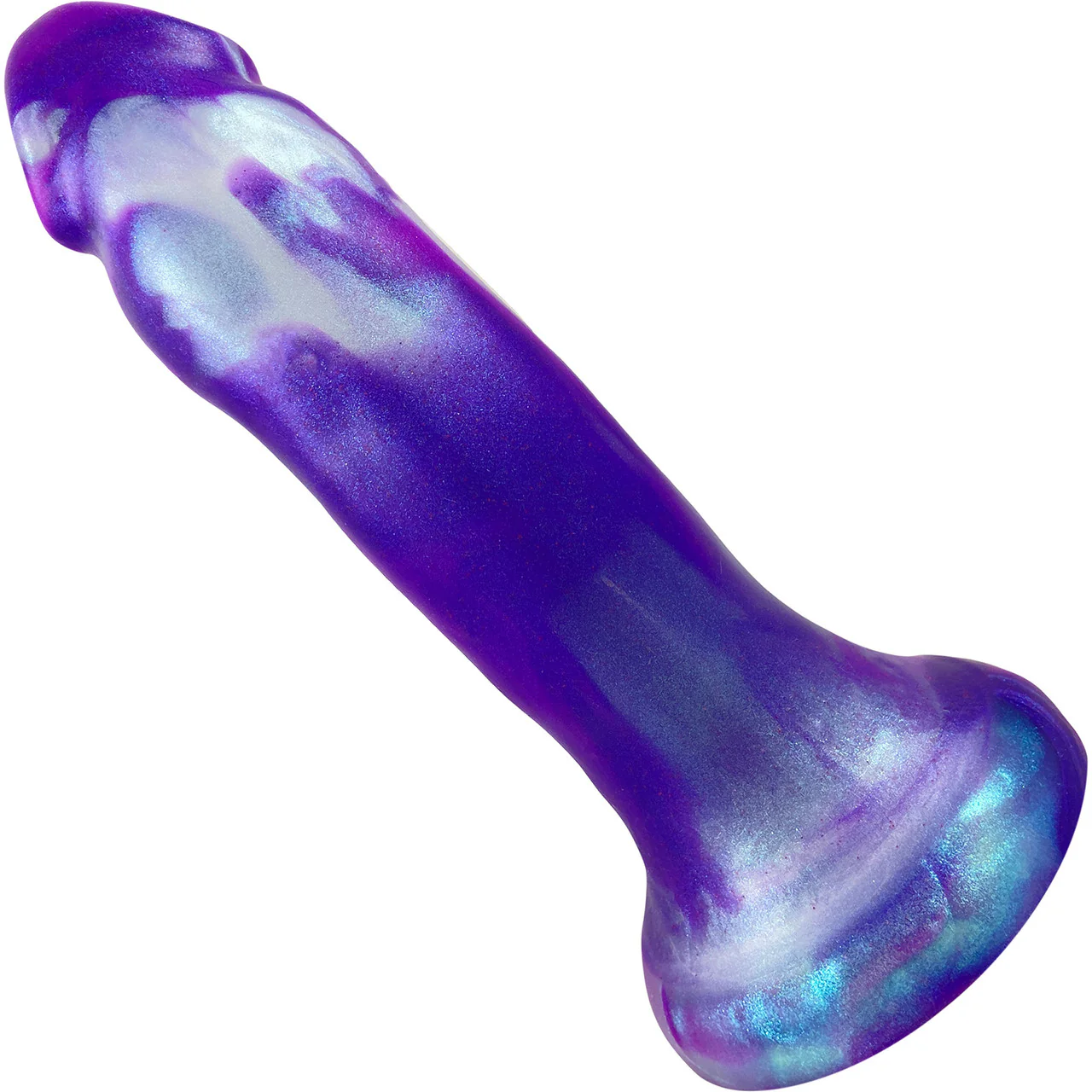 Pris Toys Comet 7" Dual Density Silicone Dildo - Amethyst - Image 4