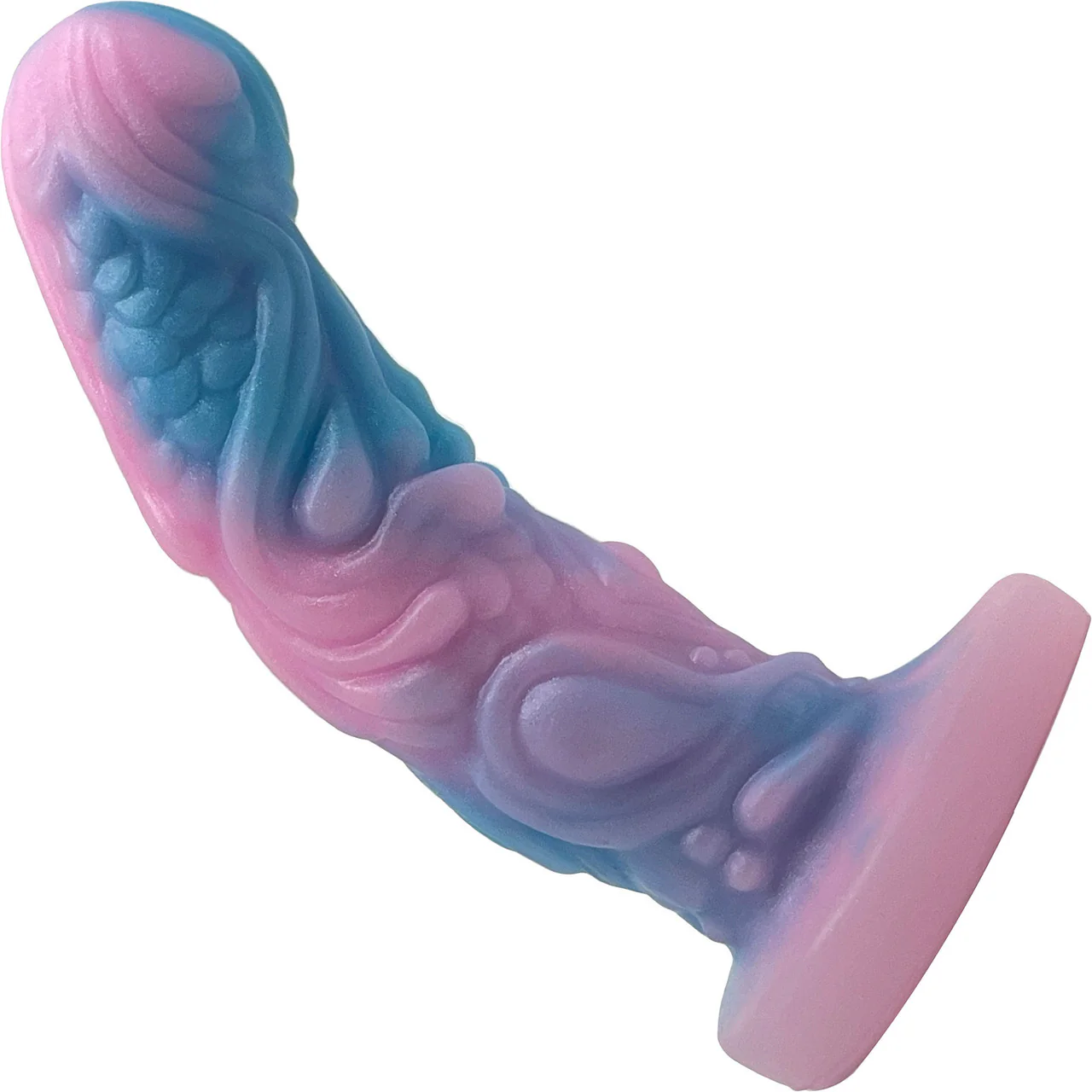 Pris Toys Syren 8" Dual Density Silicone Dildo - Bubblegum - Image 2