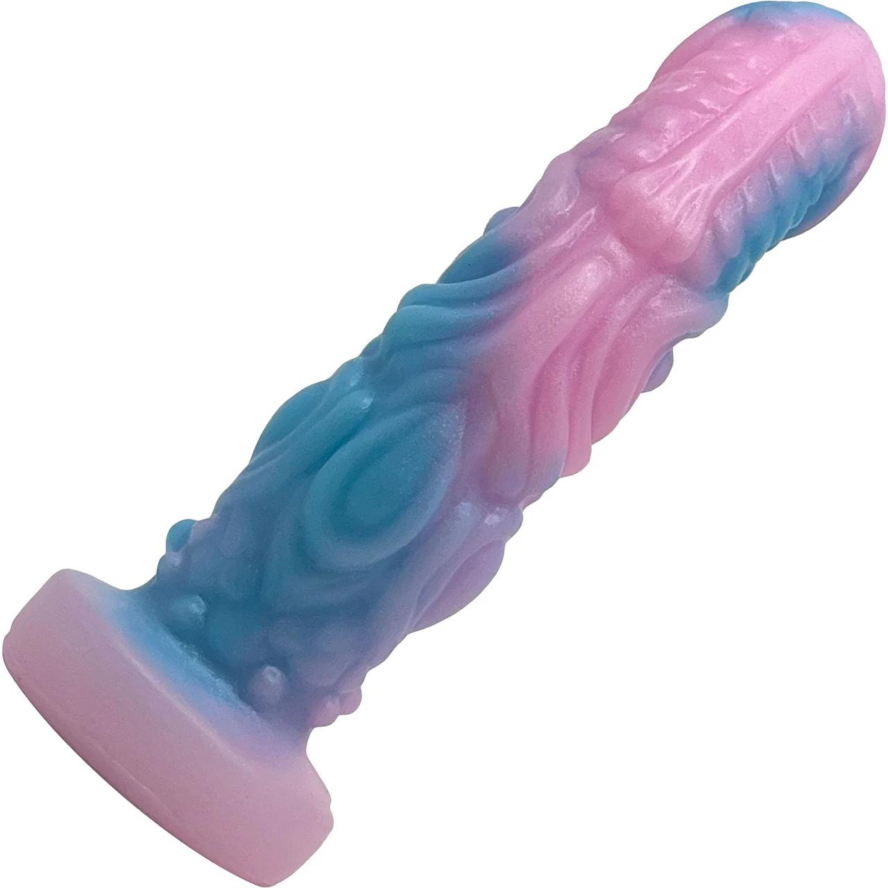 Pris Toys Syren 8" Dual Density Silicone Dildo - Bubblegum - Image 5