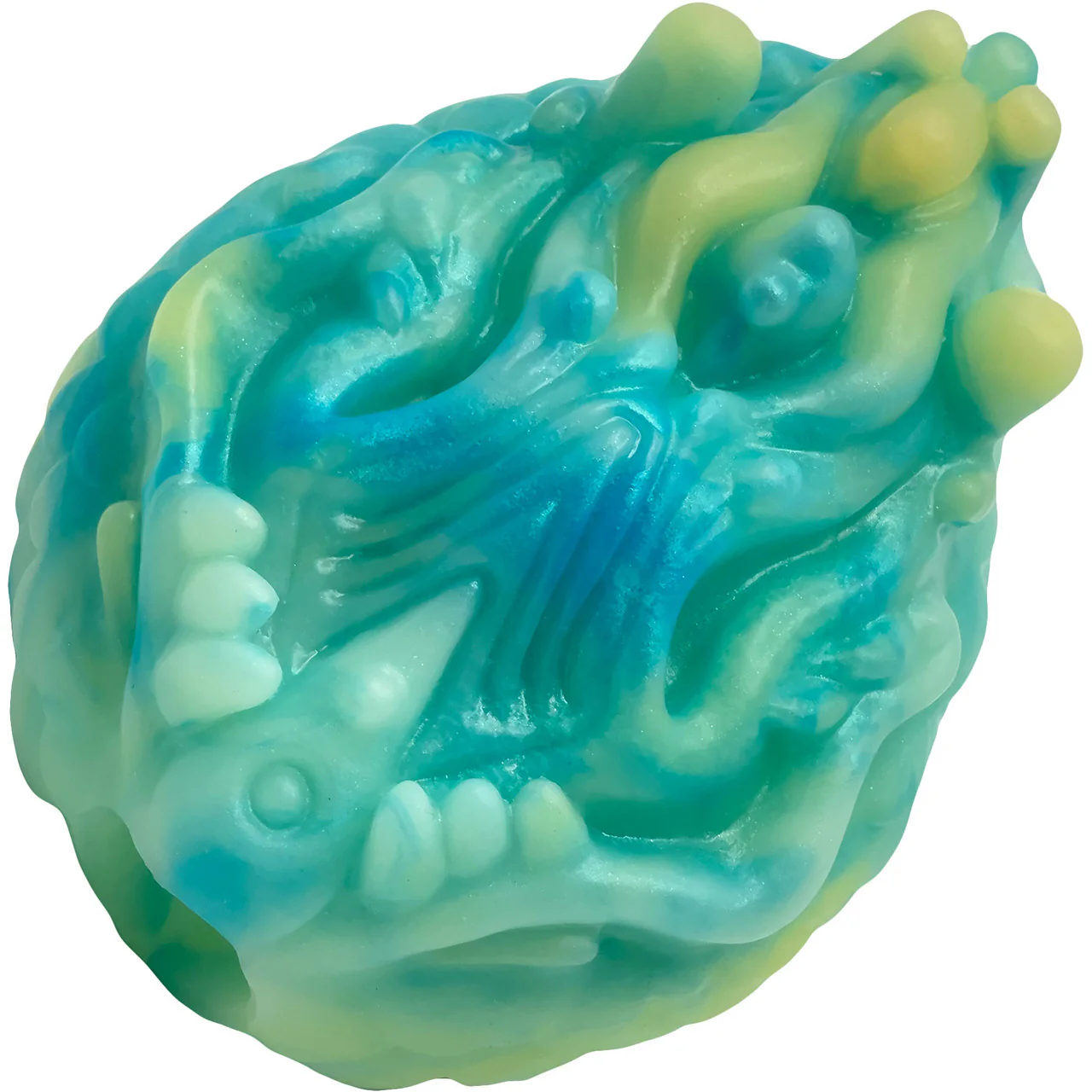 Pris Toys Tribble Silicone Grinder With Vibe Hole - Greenglow - Image 8
