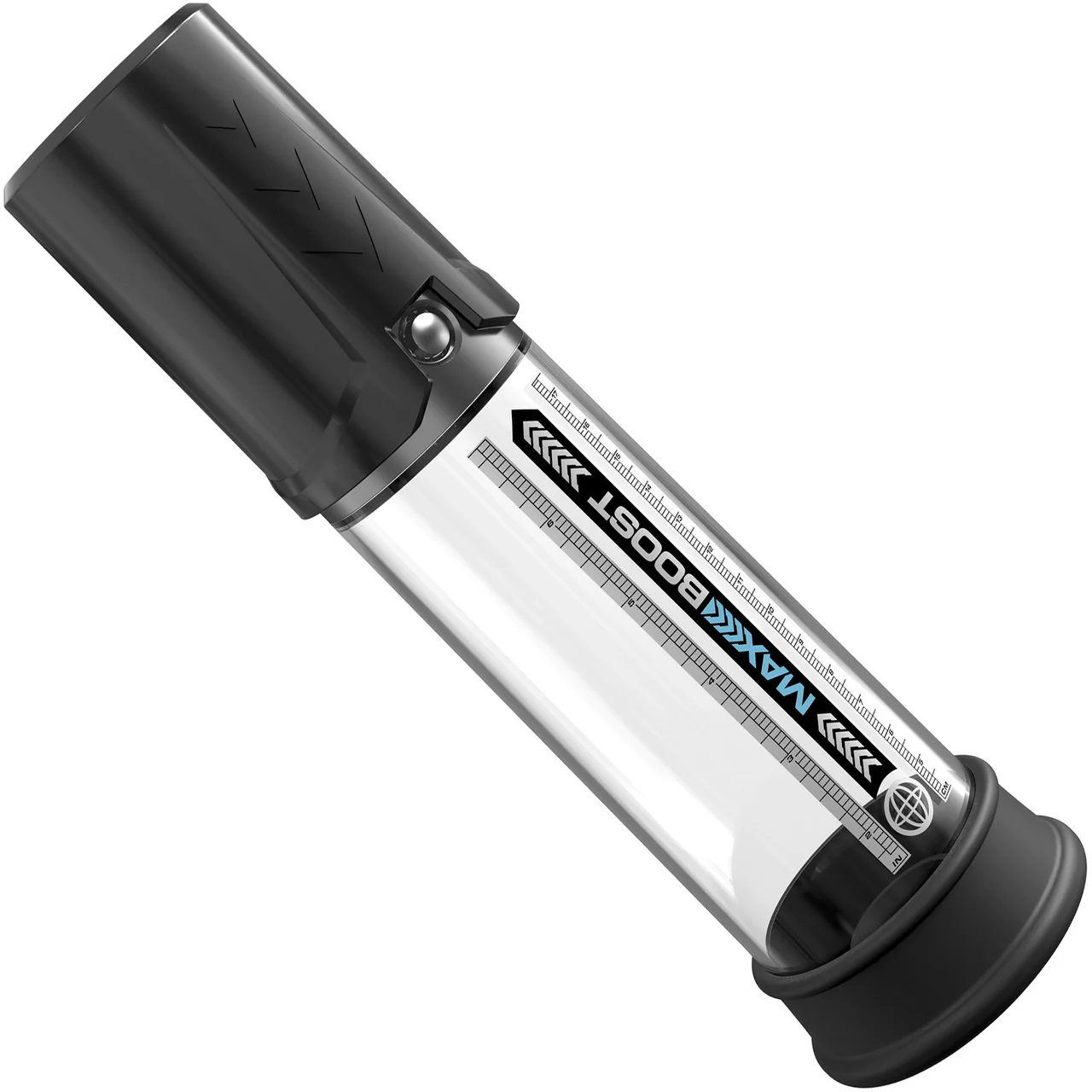 Pump Worx Max Boost Penis Pump By Pipedream - Black & Clear - Image 2