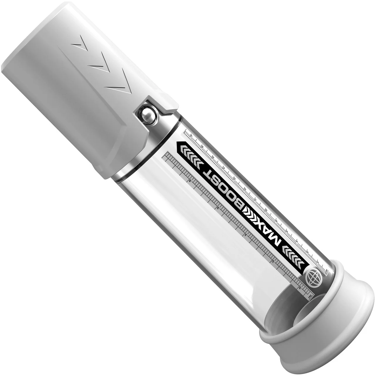 Pump Worx Max Boost Penis Pump By Pipedream - White & Clear - Image 2