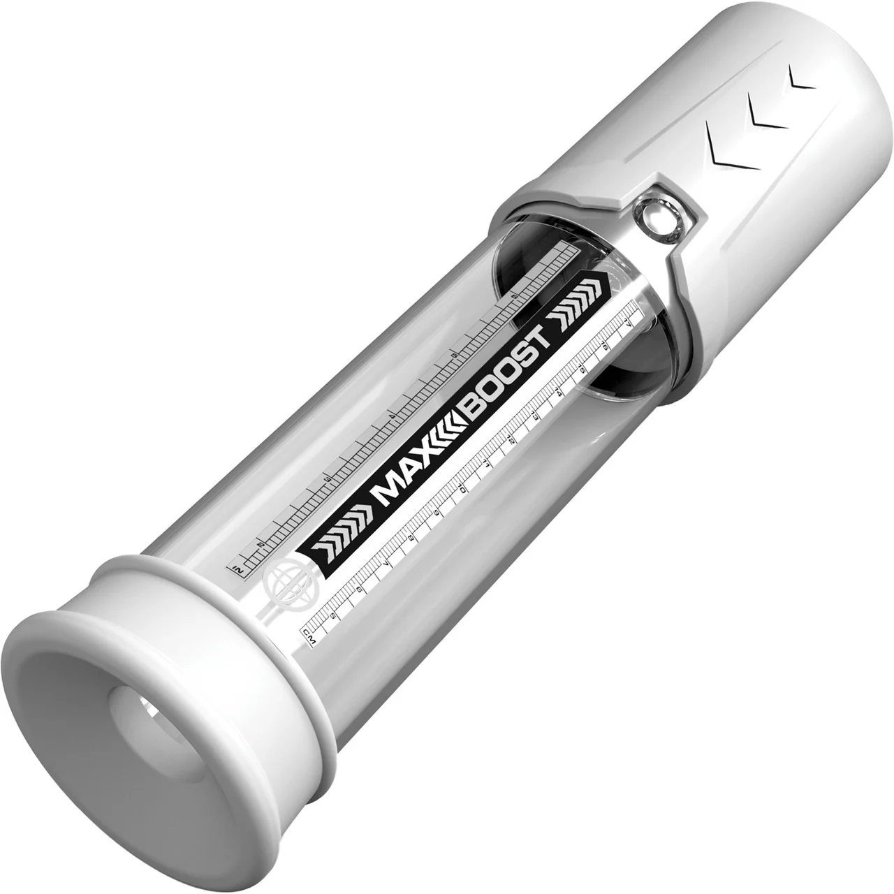 Pump Worx Max Boost Penis Pump By Pipedream - White & Clear - Image 3