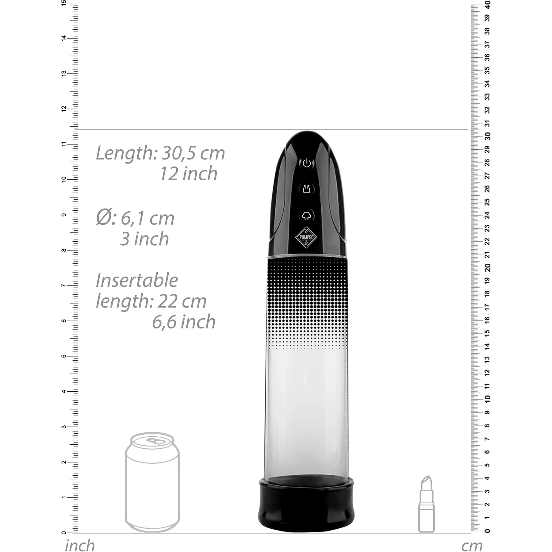 Pumped Automatic Rechargeable Luv Penis Pump By Shots - Image 15