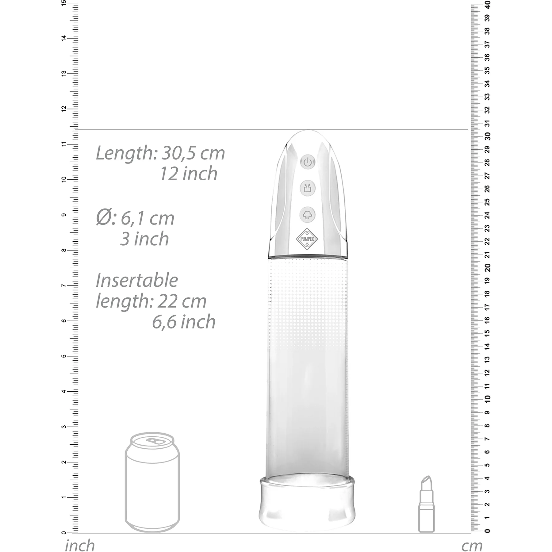 Pumped Automatic Rechargeable Luv Penis Pump By Shots - Image 8