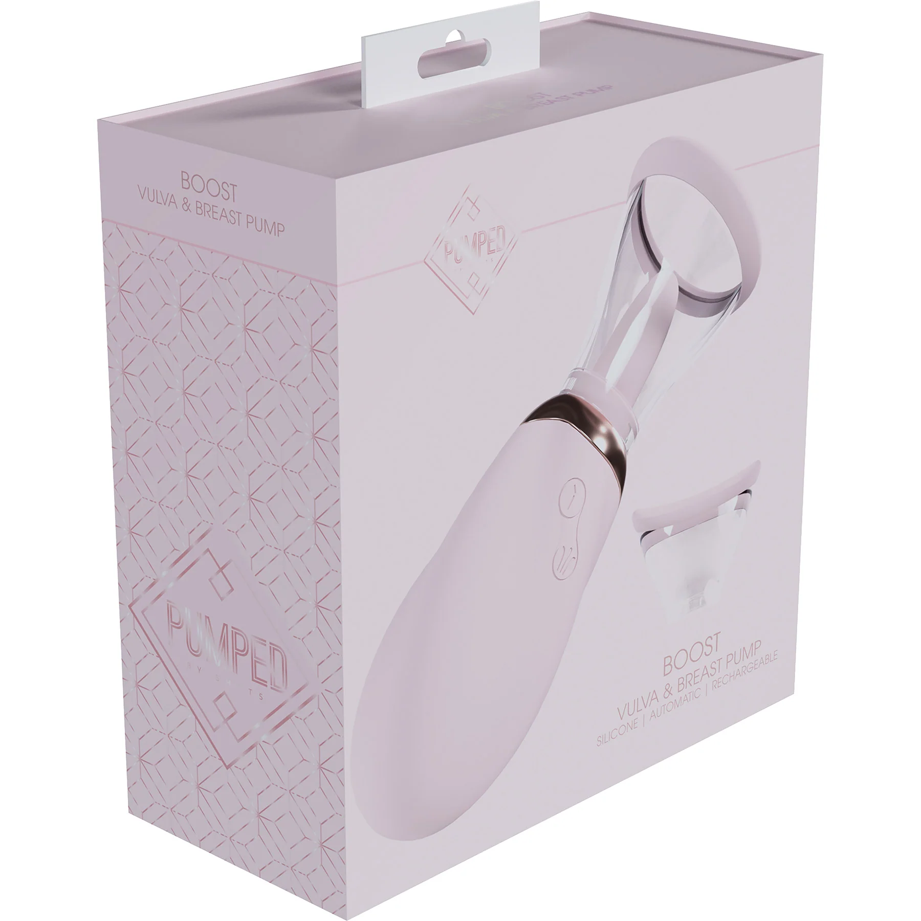 Pumped Boost Automatic 13-Speed Silicone Vulva & Breast Pump With Tongue - Image 4
