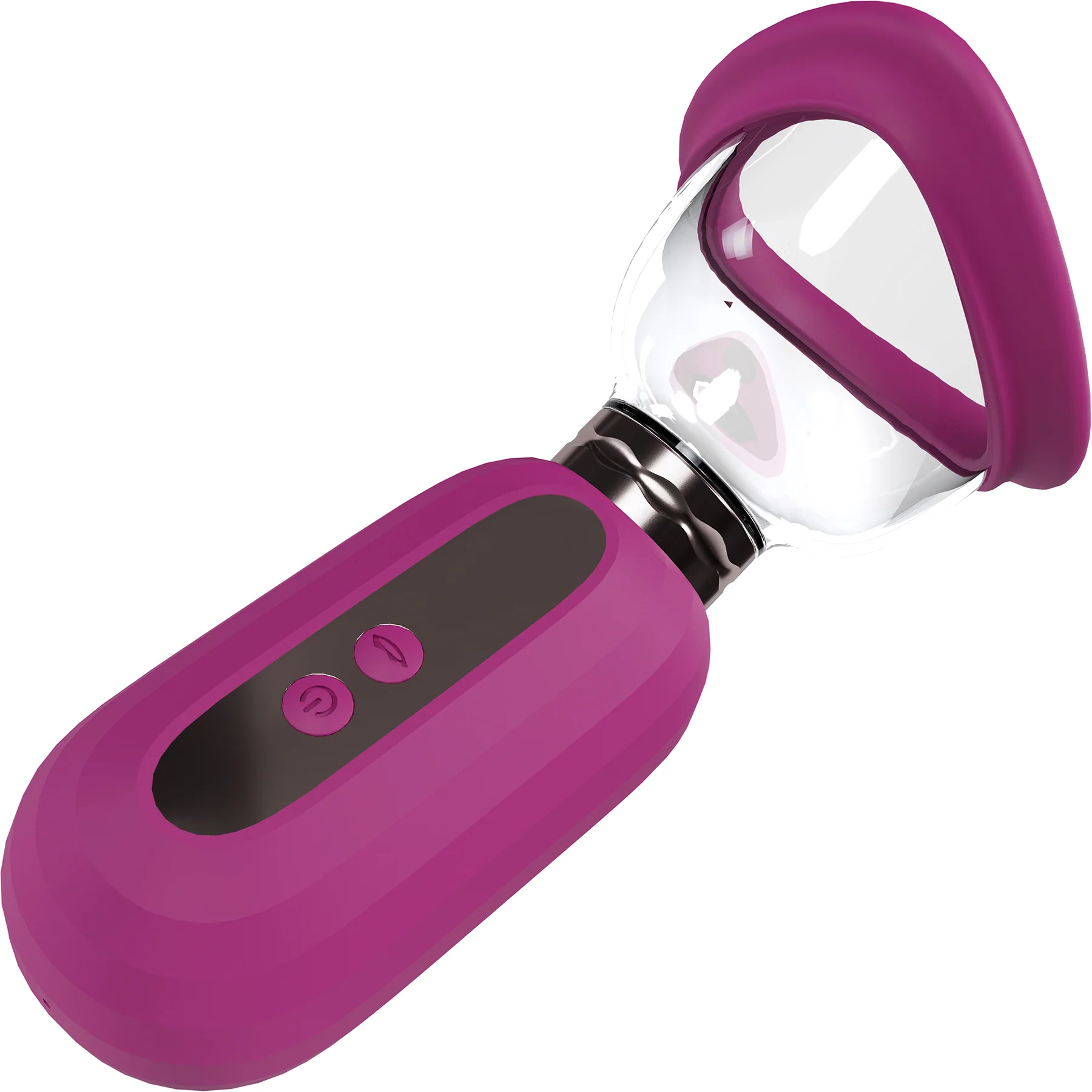 Pumped Dazzling Automatic Silicone Vulva, Clitoris & Breast Pump By Shots - Image 2