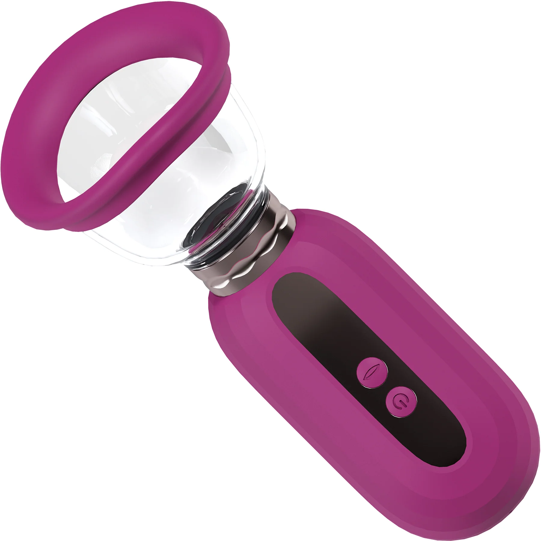 Pumped Dazzling Automatic Silicone Vulva, Clitoris & Breast Pump By Shots - Image 4