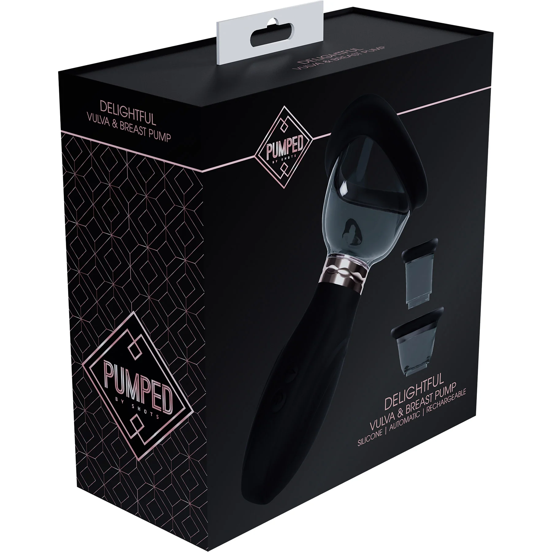Pumped Delightful Automatic 5-Speed Silicone Vulva, Clitoris, Nipple & Breast Pump - Image 11