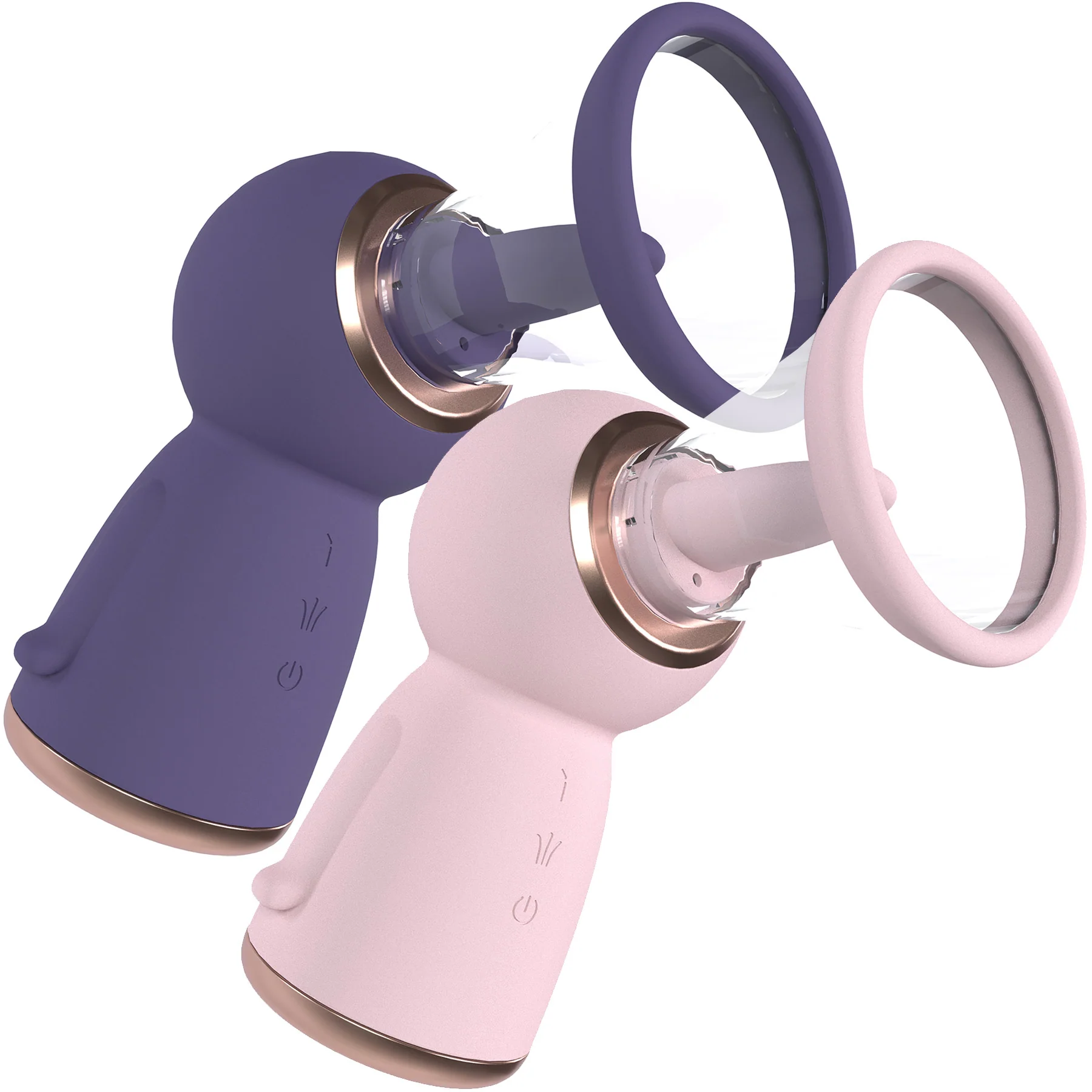 Pumped Exquisite Automatic Silicone Rechargeable Vulva & Breast Pump With Tongue