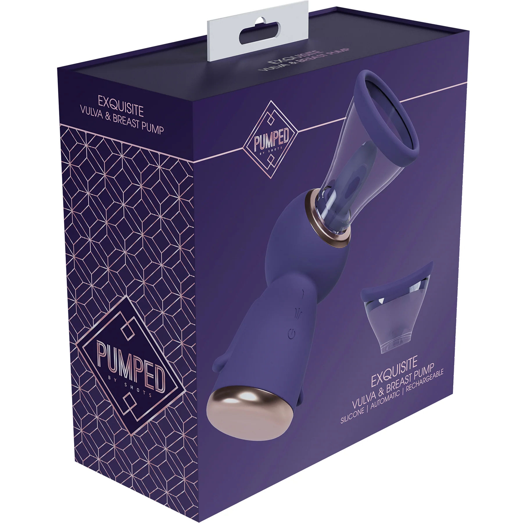 Pumped Exquisite Automatic Silicone Rechargeable Vulva & Breast Pump With Tongue - Image 9