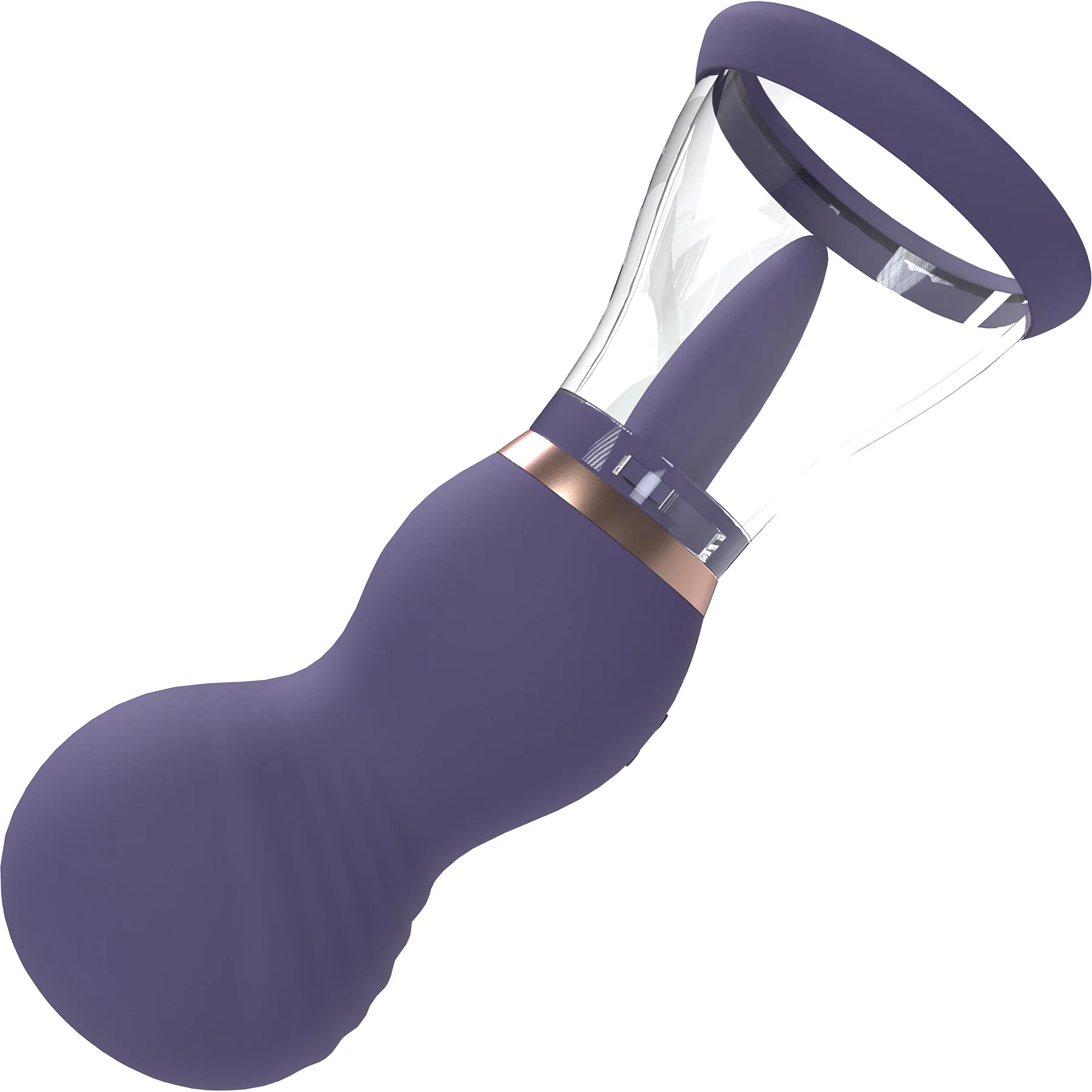 Pumped Sensual Automatic Silicone Rechargeable Vulva & Breast Pump With Tongue - Image 4