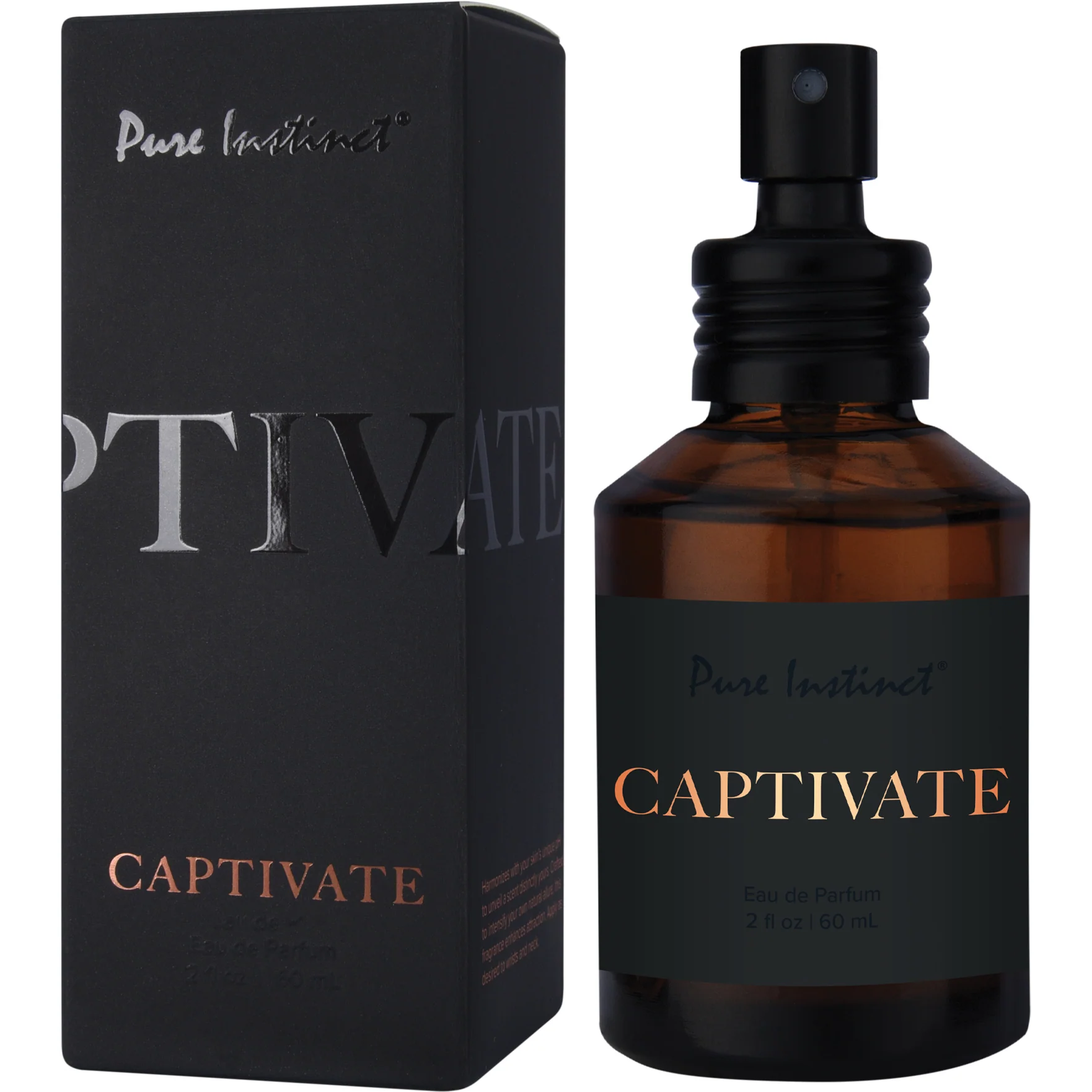 Pure Instinct Black Collection Pheromone Infused Perfume Oil Spray 2 oz - Image 2