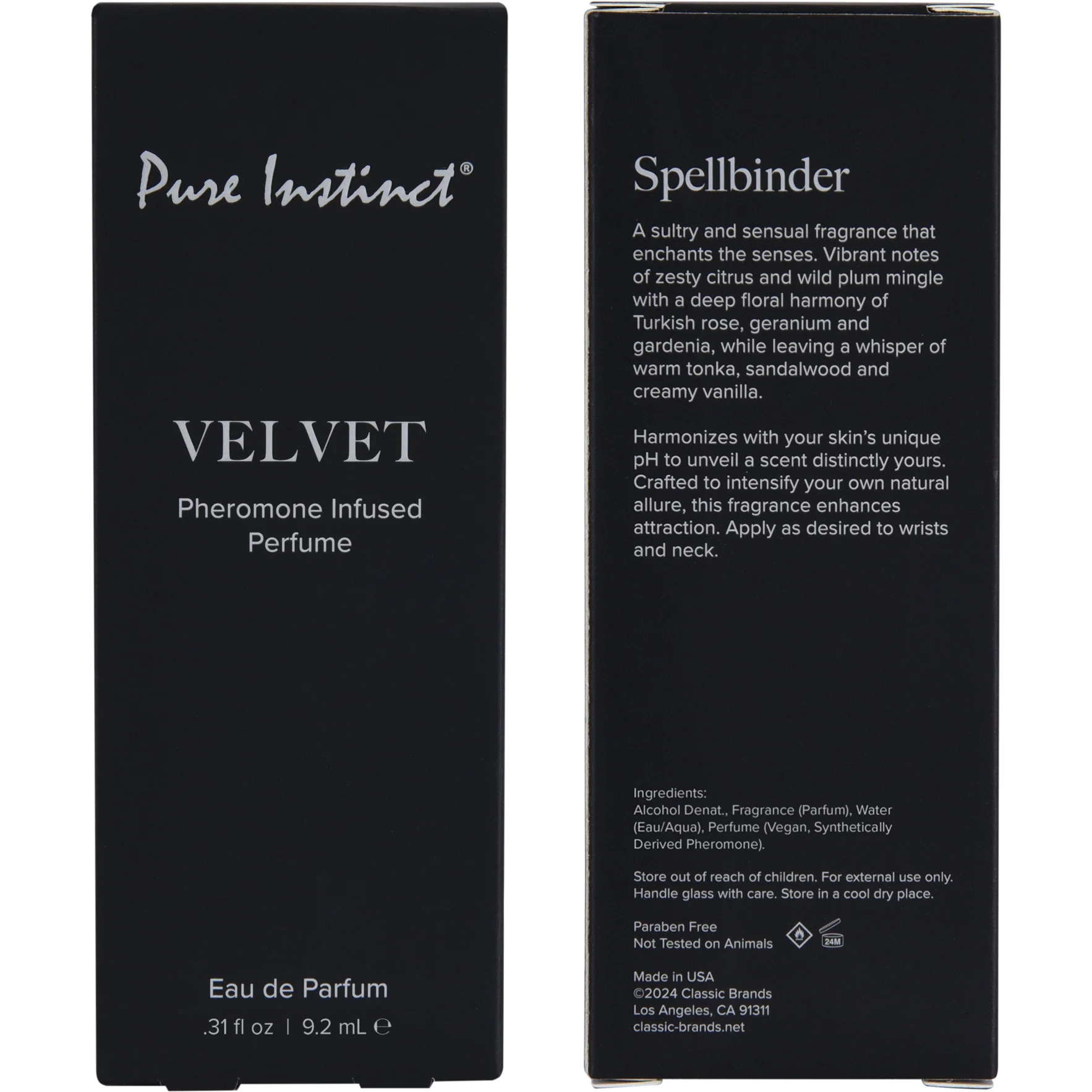 Pure Instinct Pheromone Infused Fragrance Spray - Velvet .31 oz - Image 3