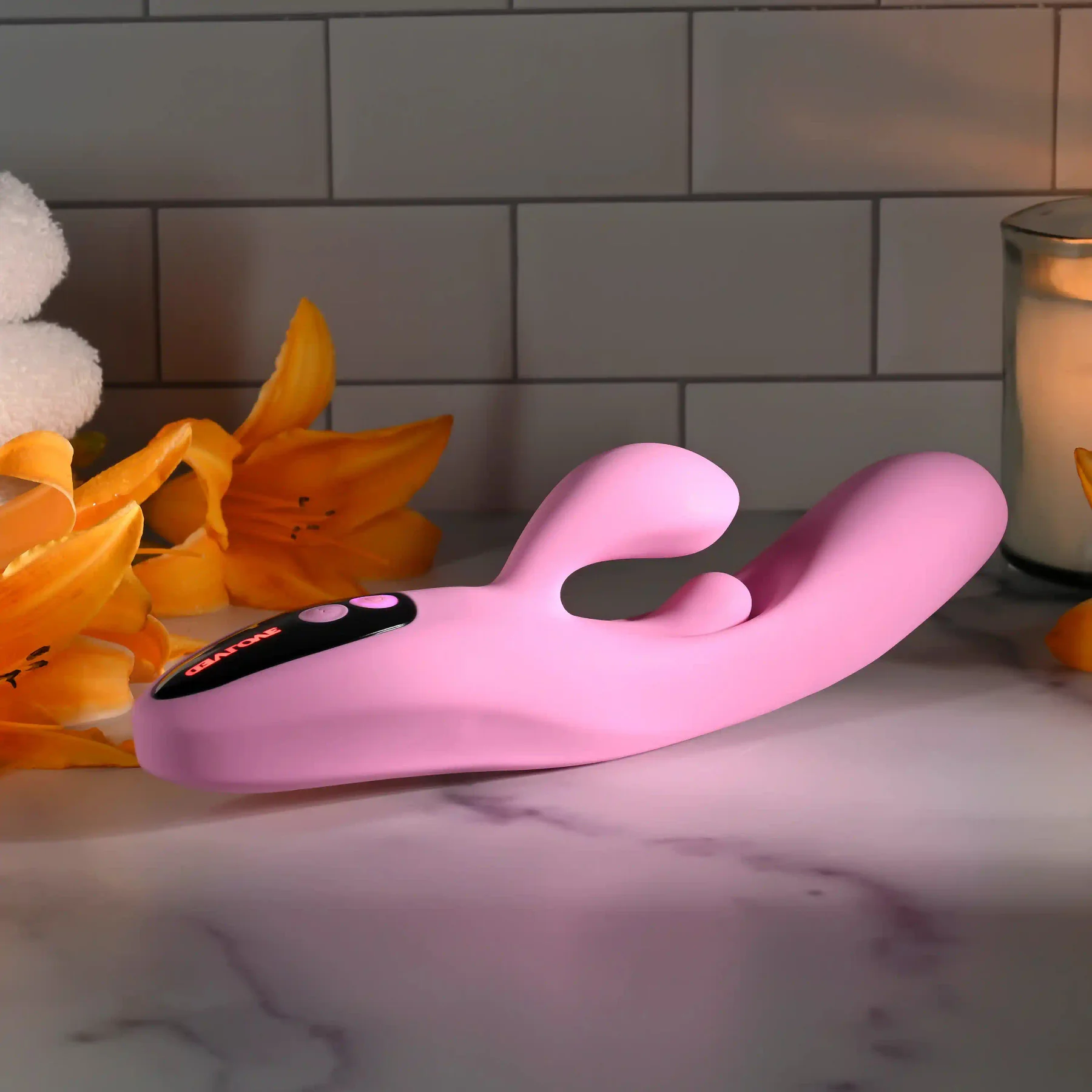 Push The Button Silicone Rabbit Vibrator With G-Spot Bud By Evolved Novelties - Image 6