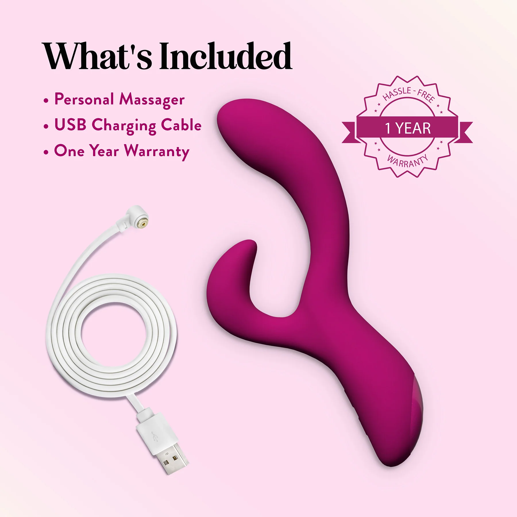 Quinn Rechargeable Silicone Warming Rabbit Vibrator By Blush - Image 10