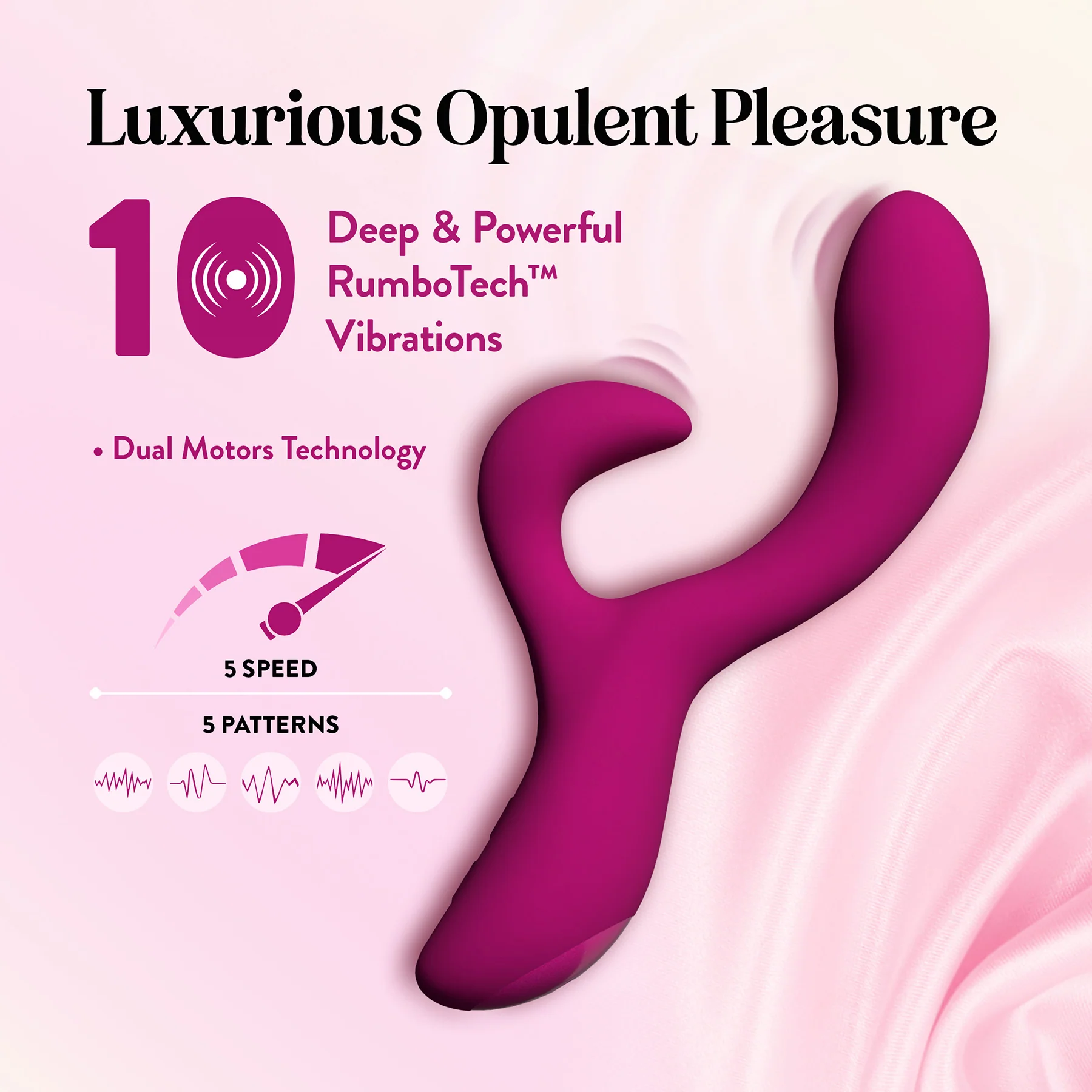 Quinn Rechargeable Silicone Warming Rabbit Vibrator By Blush - Image 2
