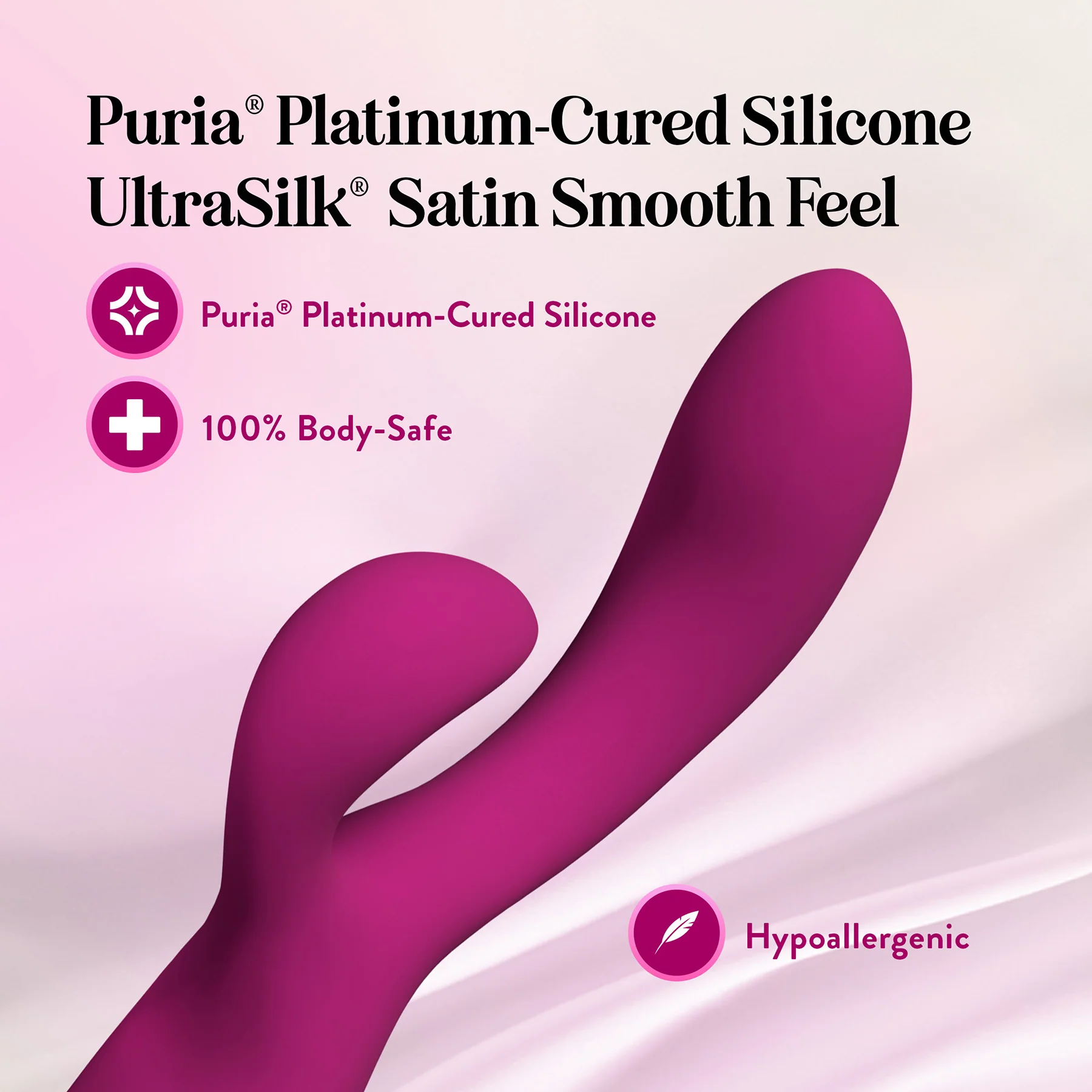 Quinn Rechargeable Silicone Warming Rabbit Vibrator By Blush - Image 4