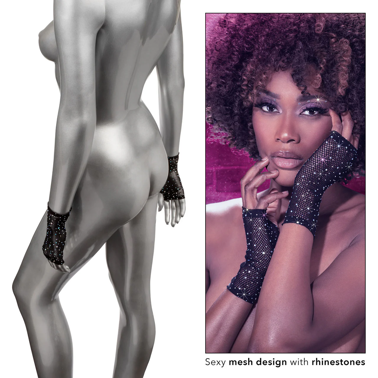 Radiance Fingerless Gloves By CalExotics - Image 5