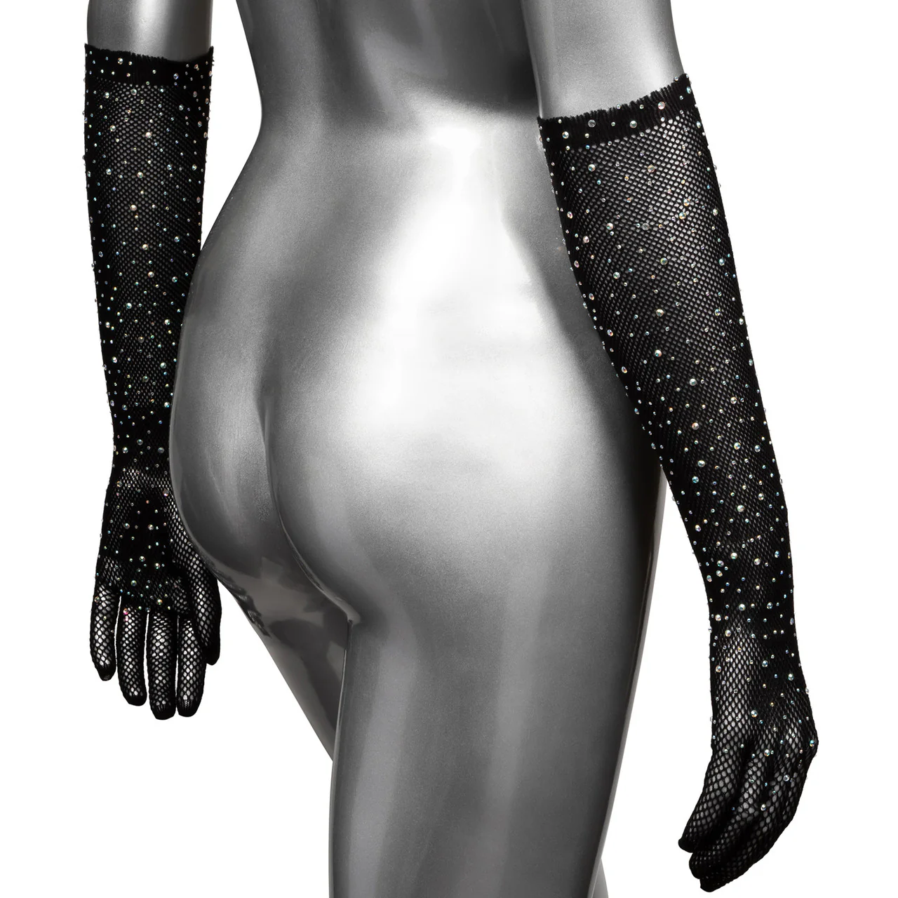 Radiance Full Length Gloves by CalExotics - Black - Image 4