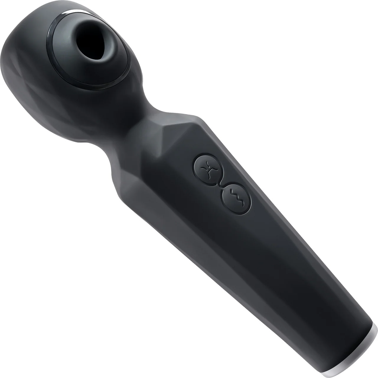 Rainbow Sucker Rechargeable Silicone Wand Style Vibrator With Clitoral Suction By Evolved Novelties - Image 4
