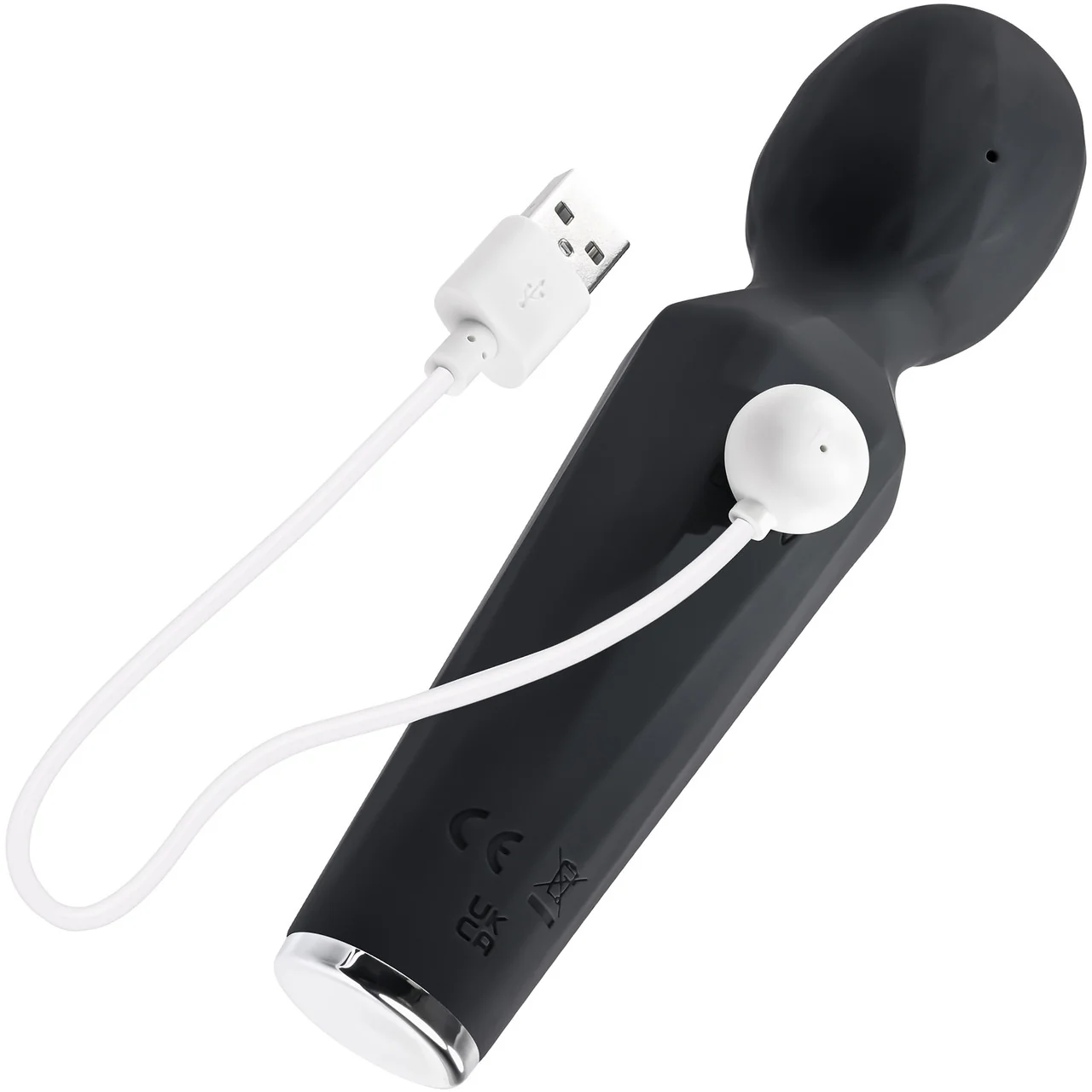 Rainbow Sucker Rechargeable Silicone Wand Style Vibrator With Clitoral Suction By Evolved Novelties - Image 7
