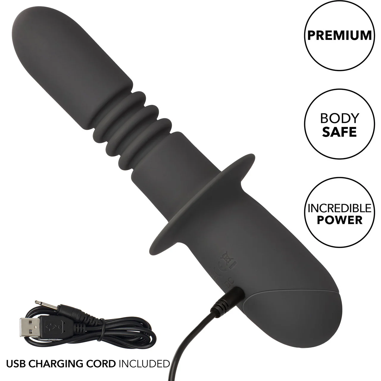 Ramrod Thrusting Rechargeable Waterproof Silicone Vibrating Anal Probe By CalExotics - Image 9
