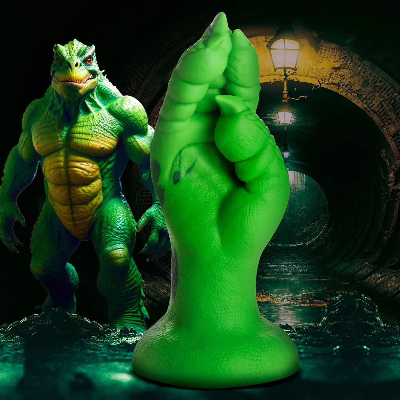 Raptor Claw 8.5" Fisting Silicone Suction Cup Dildo By Creature Cocks - Image 13