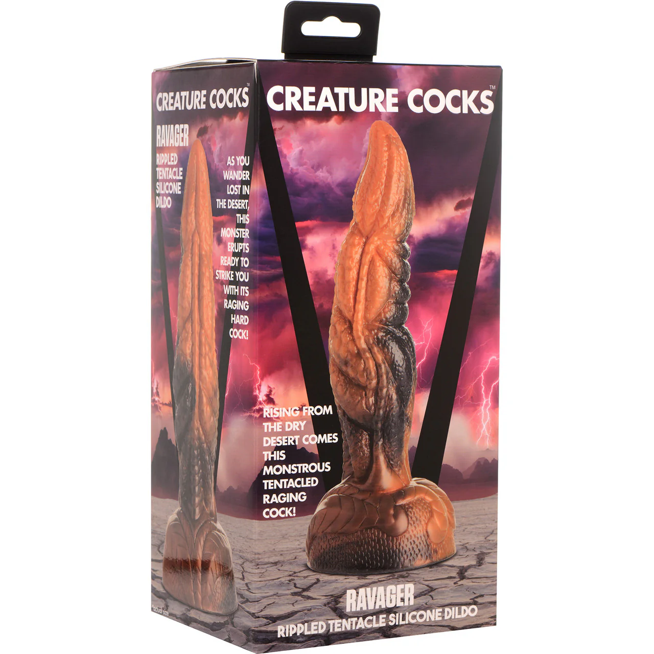 Ravager Rippled Tentacled 8" Silicone Suction Cup Dildo By Creature Cocks - Image 10