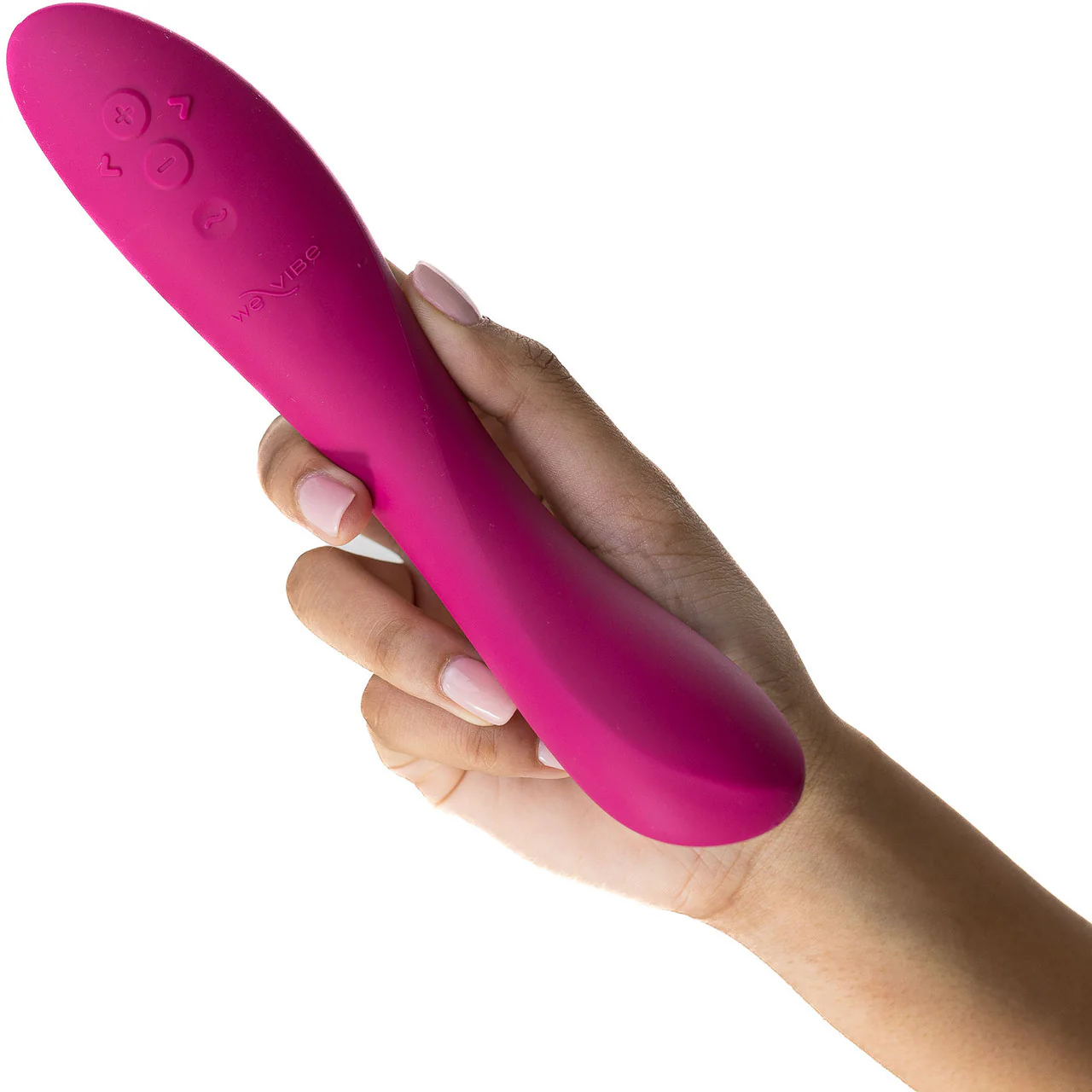 Rave 2 Twisted Pleasure By We-Vibe Silicone Rechargeable Adjustable G-Spot Vibrator - Bold Pink - Image 12