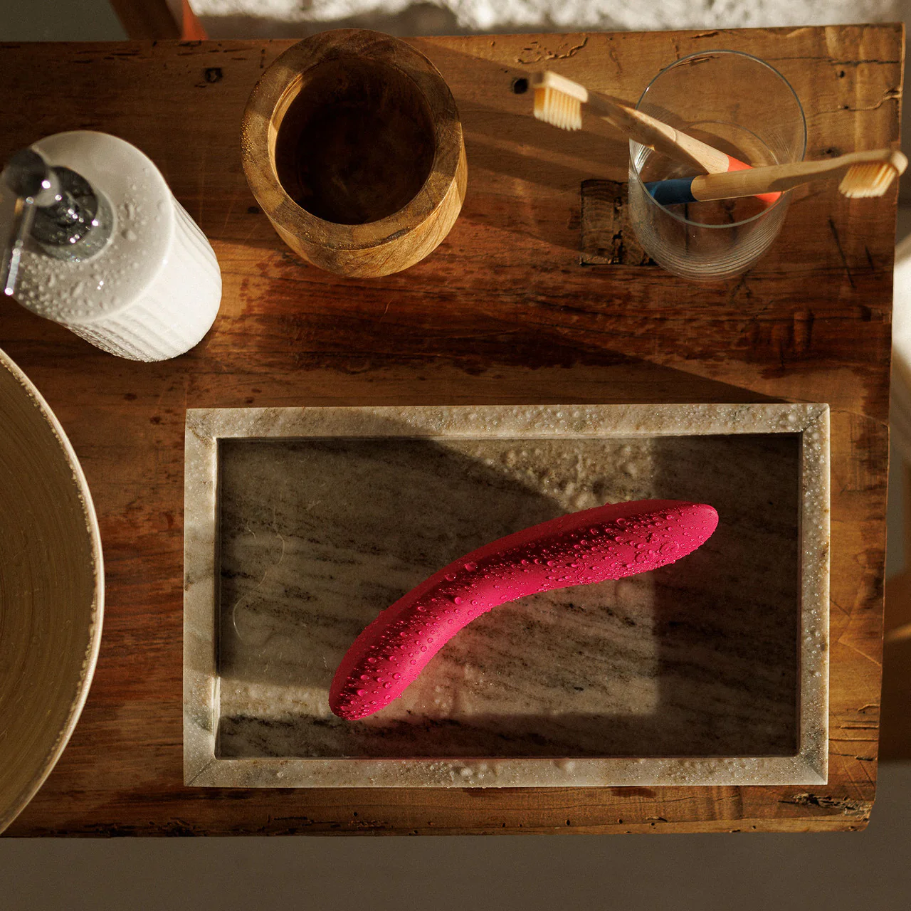 Rave 2 Twisted Pleasure By We-Vibe Silicone Rechargeable Adjustable G-Spot Vibrator - Bold Pink - Image 13