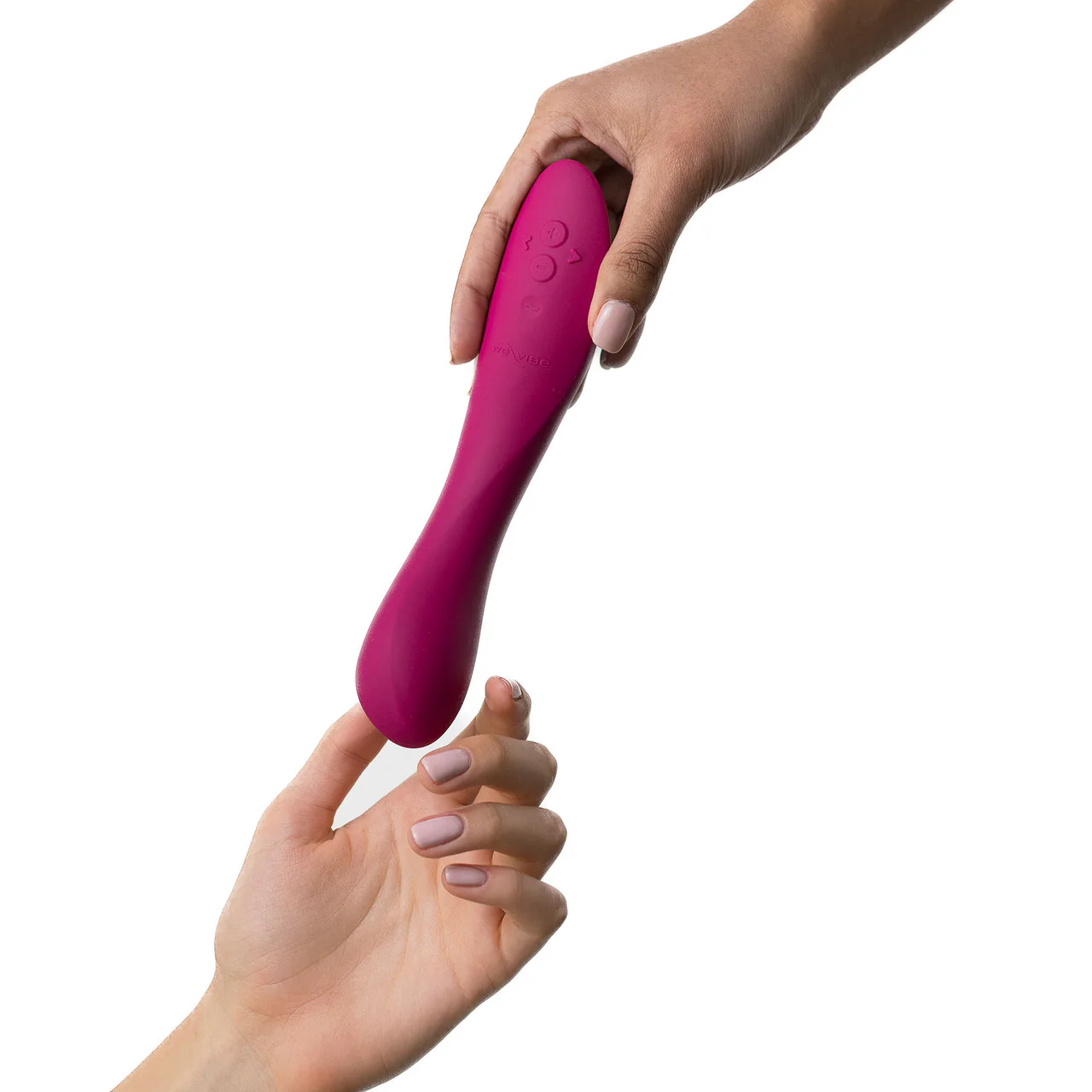 Rave 2 Twisted Pleasure By We-Vibe Silicone Rechargeable Adjustable G-Spot Vibrator - Bold Pink - Image 14
