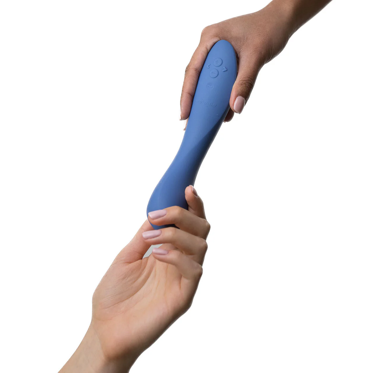 Rave 2 Twisted Pleasure By We-Vibe Silicone Rechargeable Adjustable G-Spot Vibrator - Muted Blue - Image 14