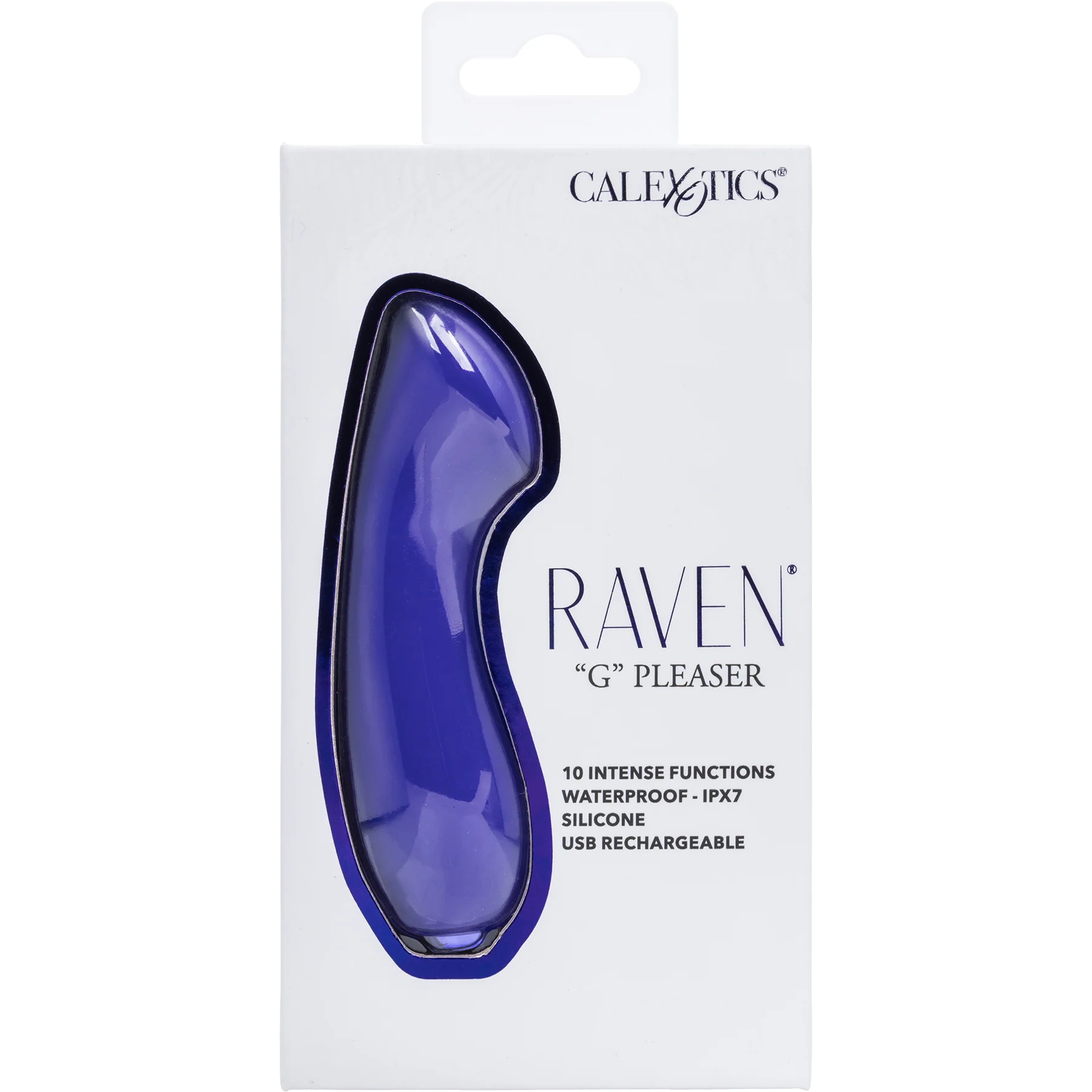 Raven "G" Pleaser Rechargeable Waterproof Silicone Mini G-Spot Vibrator By CalExotics - Image 7