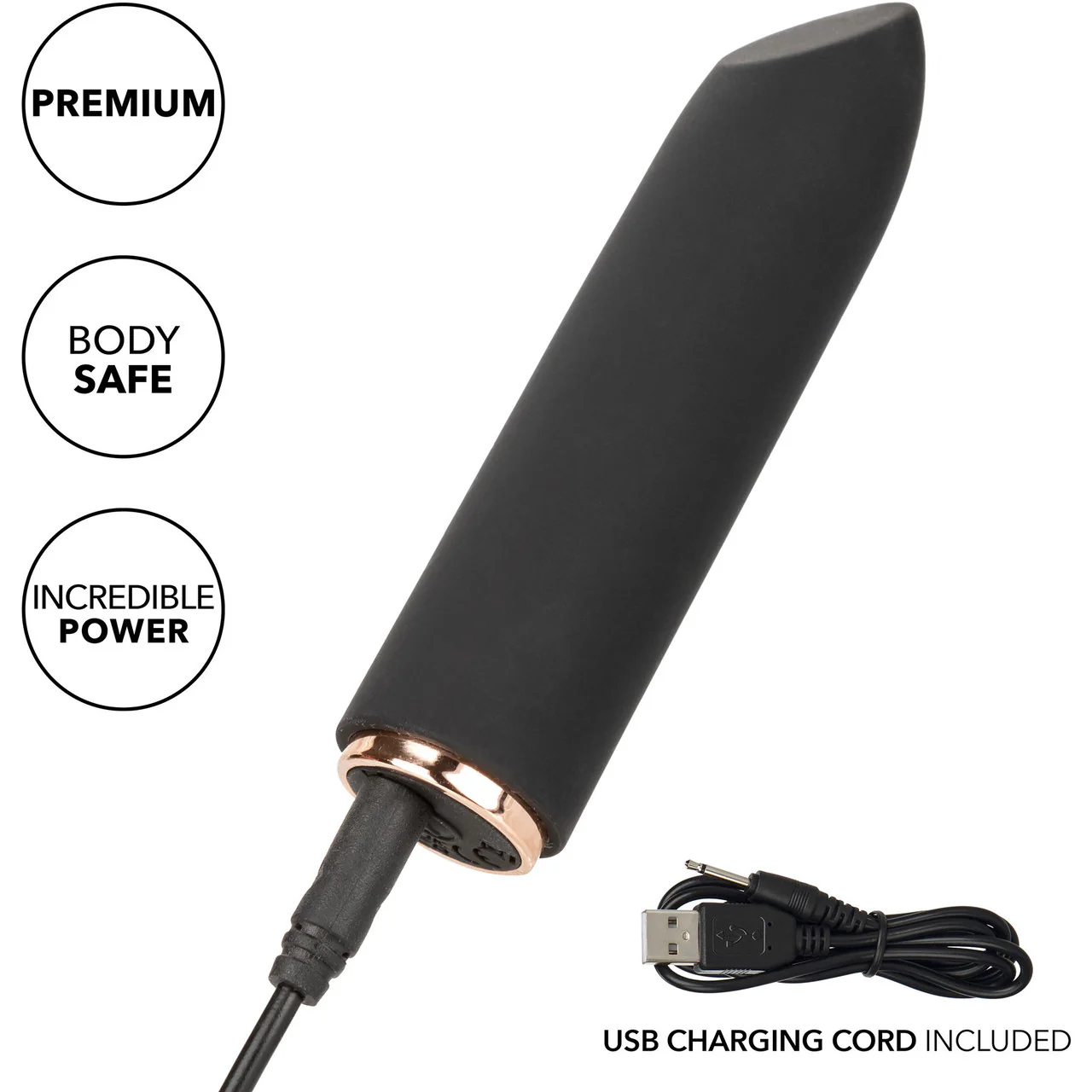 Raven Teaser Rechargeable Waterproof Bullet Vibrator With Silicone Pinpoint Sleeve By CalExotics - Image 8
