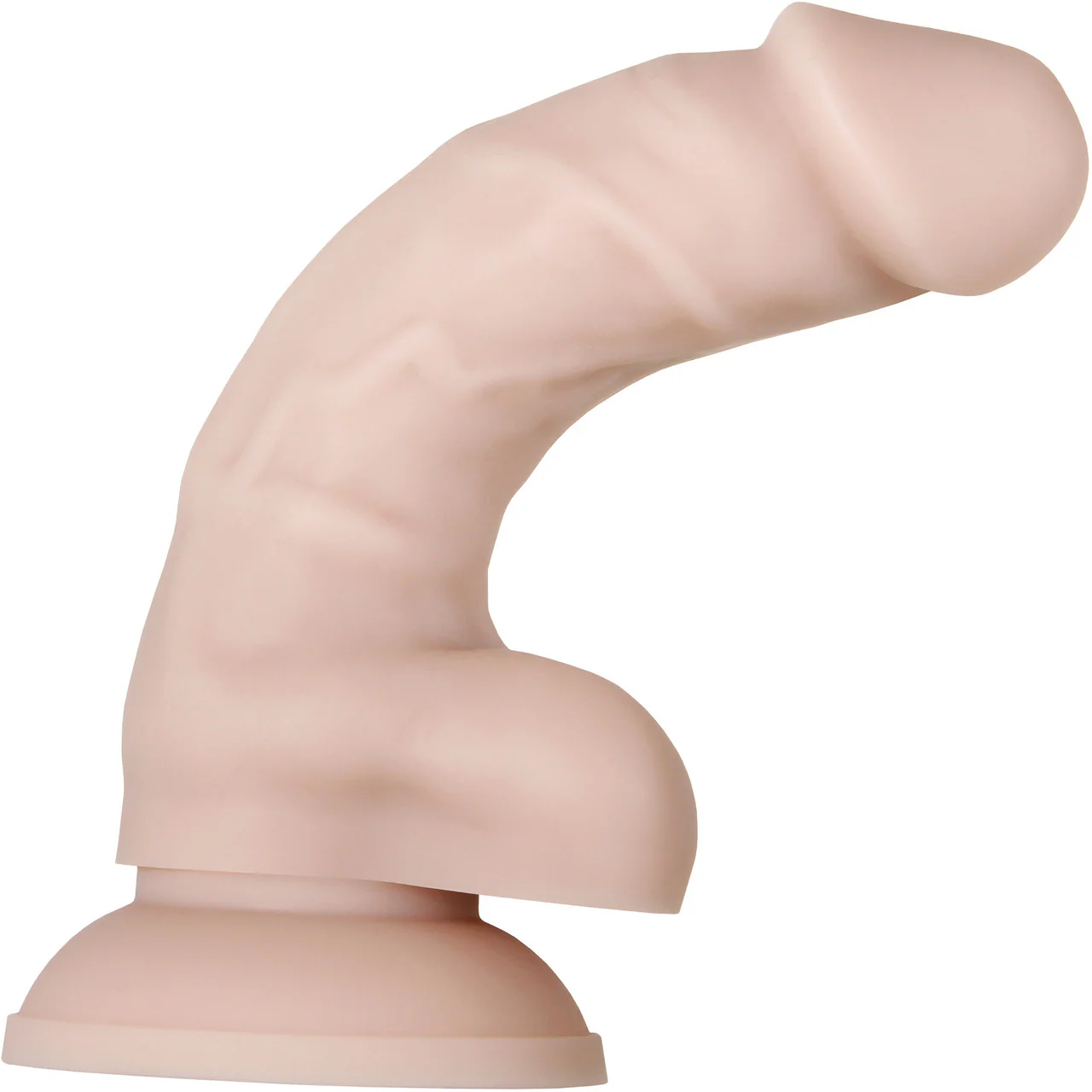 Real Supple Poseable 6" Silicone Dildo By Evolved Novelties - Vanilla - Image 2