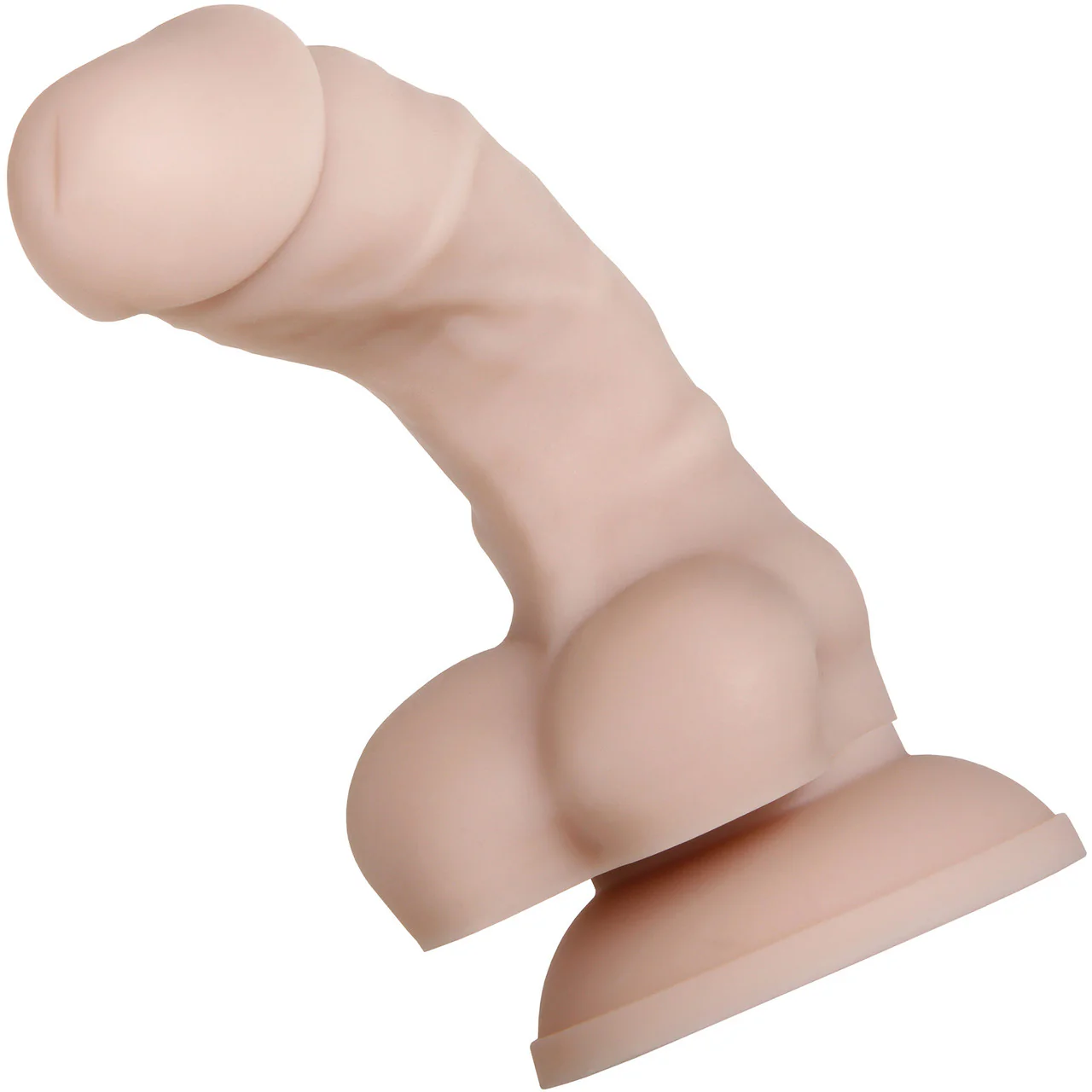 Real Supple Poseable 6" Silicone Dildo By Evolved Novelties - Vanilla - Image 5
