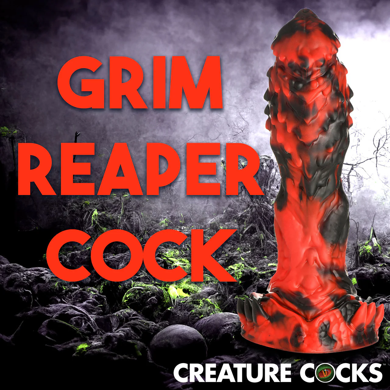 Reaper 9" Silicone Suction Cup Dildo By Creature Cocks - Image 11
