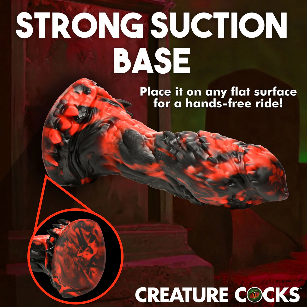 Reaper 9" Silicone Suction Cup Dildo By Creature Cocks - Image 17