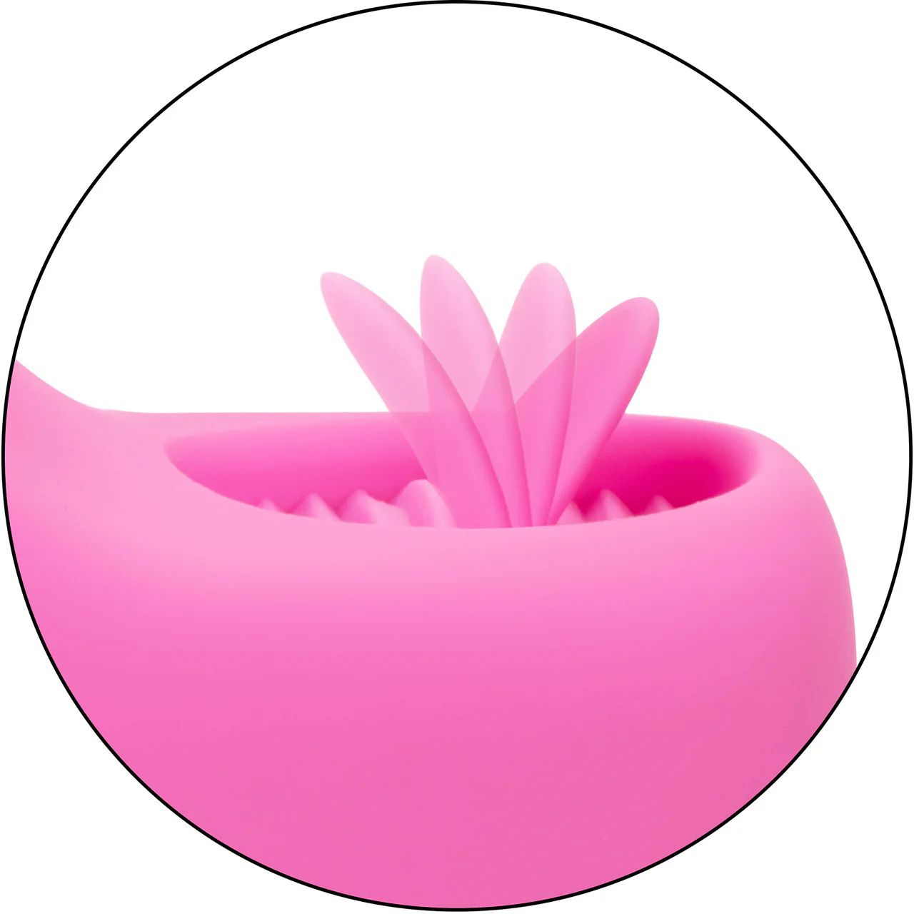 Rechargeable Butterfly Kiss Silicone Flicker Dual Stimulation Vibrator By CalExotics - Pink - Image 3