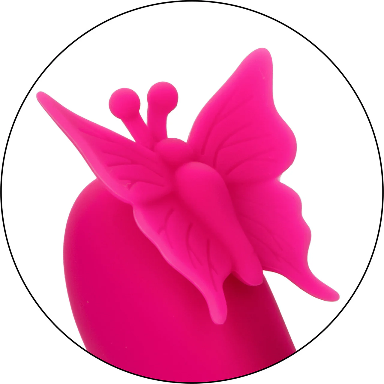 Rechargeable Butterfly Kiss Silicone Flutter Dual Stimulation Vibrator By CalExotics - Pink - Image 7