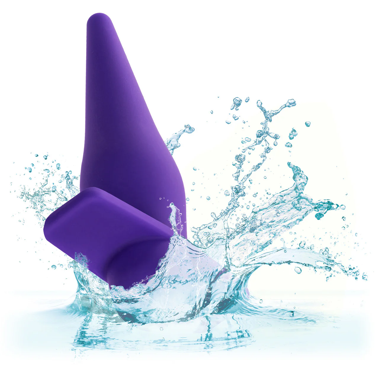 Rechargeable High Intensity Silicone Waterproof Vibrating Anal Probe By CalExotics - Purple - Image 6
