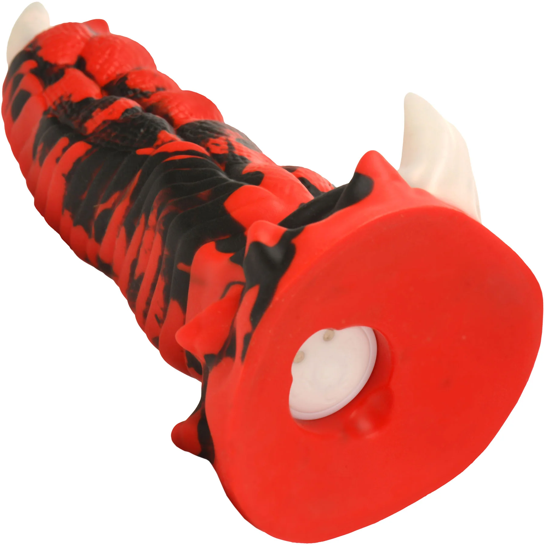 Red Talon Vibrating 7.1" Silicone Dildo With Remote By Creature Cocks - Image 11