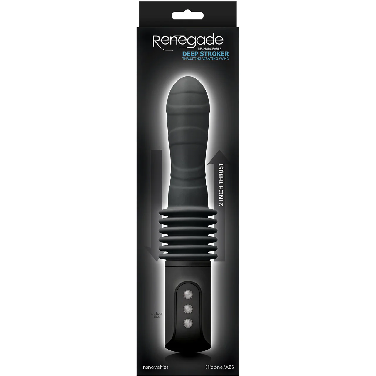 Renegade Deep Stroker Vibrating Silicone Multi-Function Thrusting Dildo - Image 4