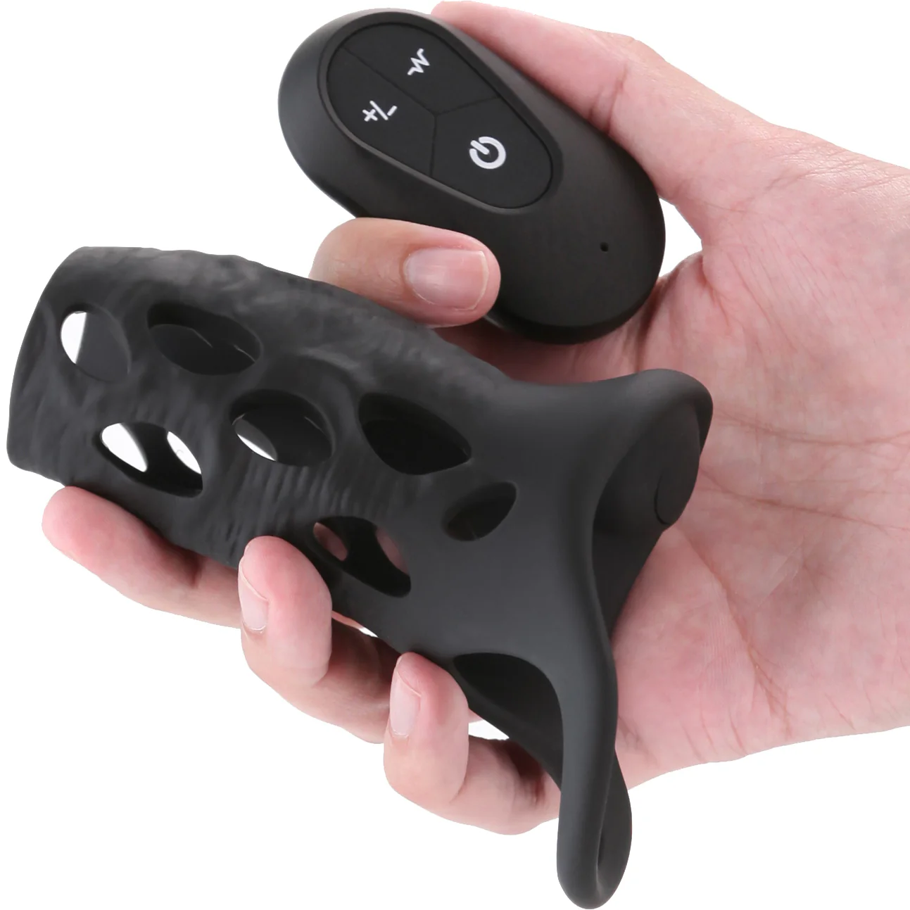 Renegade Edge Rechargeable Silicone Vibrating Penis Sleeve With Remote - Image 3