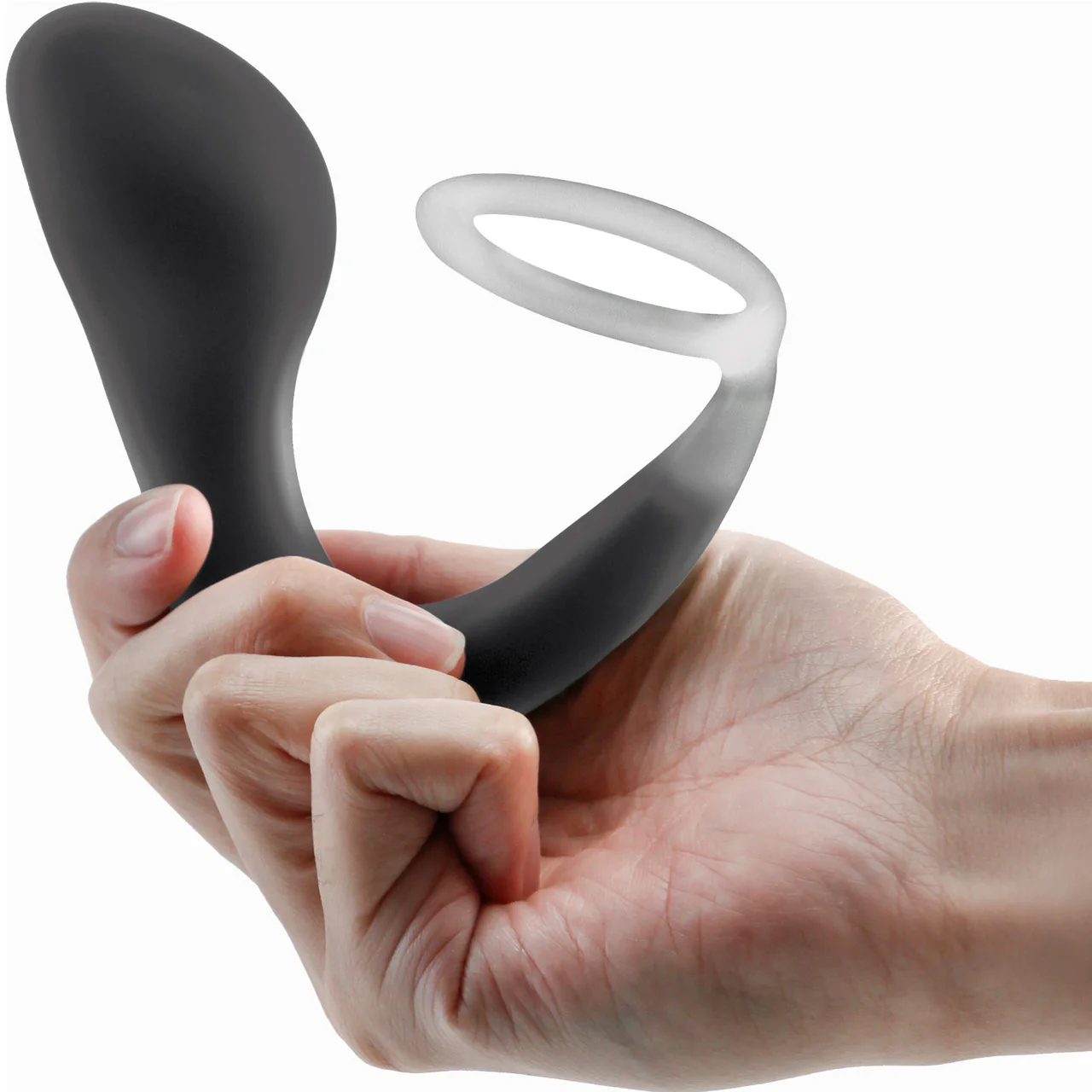 Renegade Slingshot Silicone Cock Ring & Prostate Massager - Black - Image 2