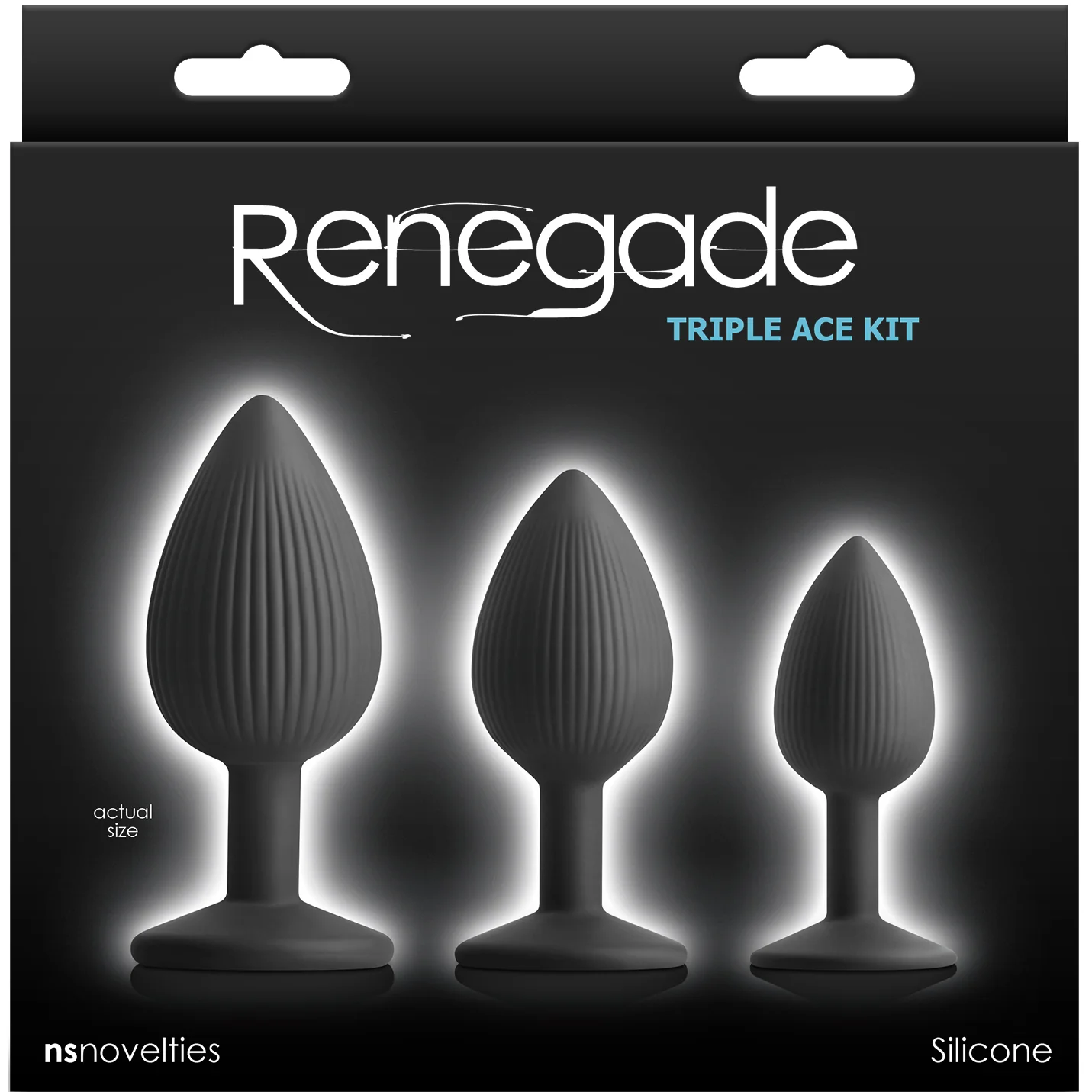 Renegade Triple Ace Silicone 3 Piece Anal Plug Set - Image 3