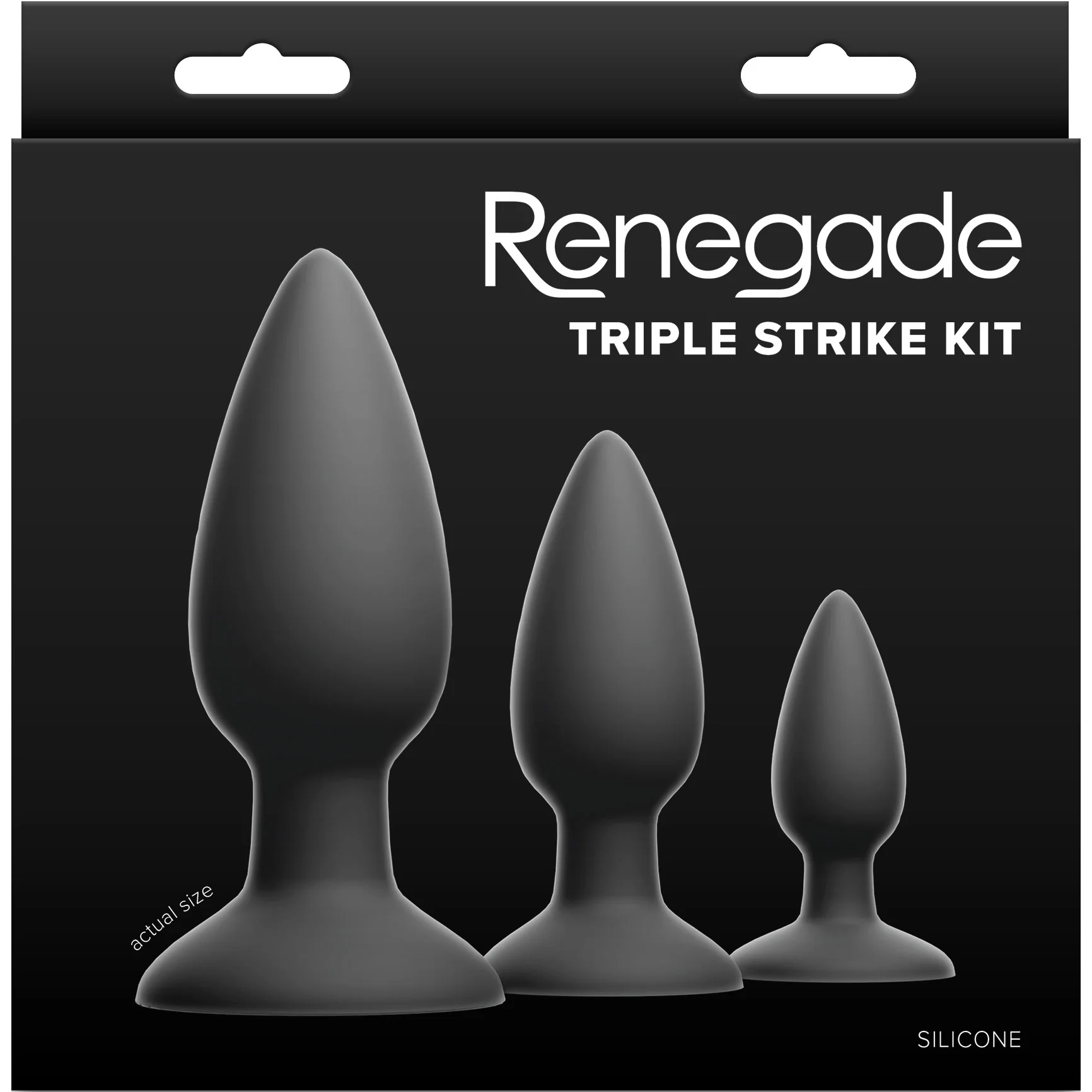 Renegade Triple Strike Silicone 3 Piece Anal Plug Kit - Image 3