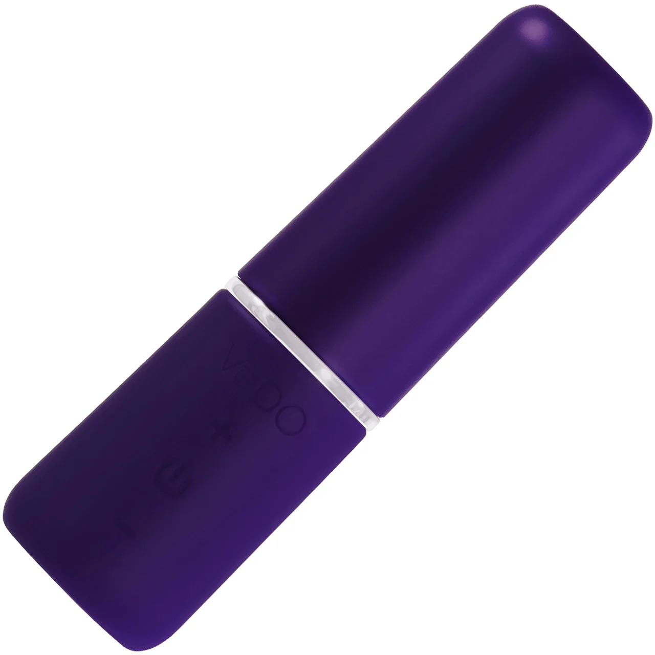 Retro Lipstick Rechargeable Waterproof Silicone Bullet Vibrator By VeDO - Deep Purple - Image 3